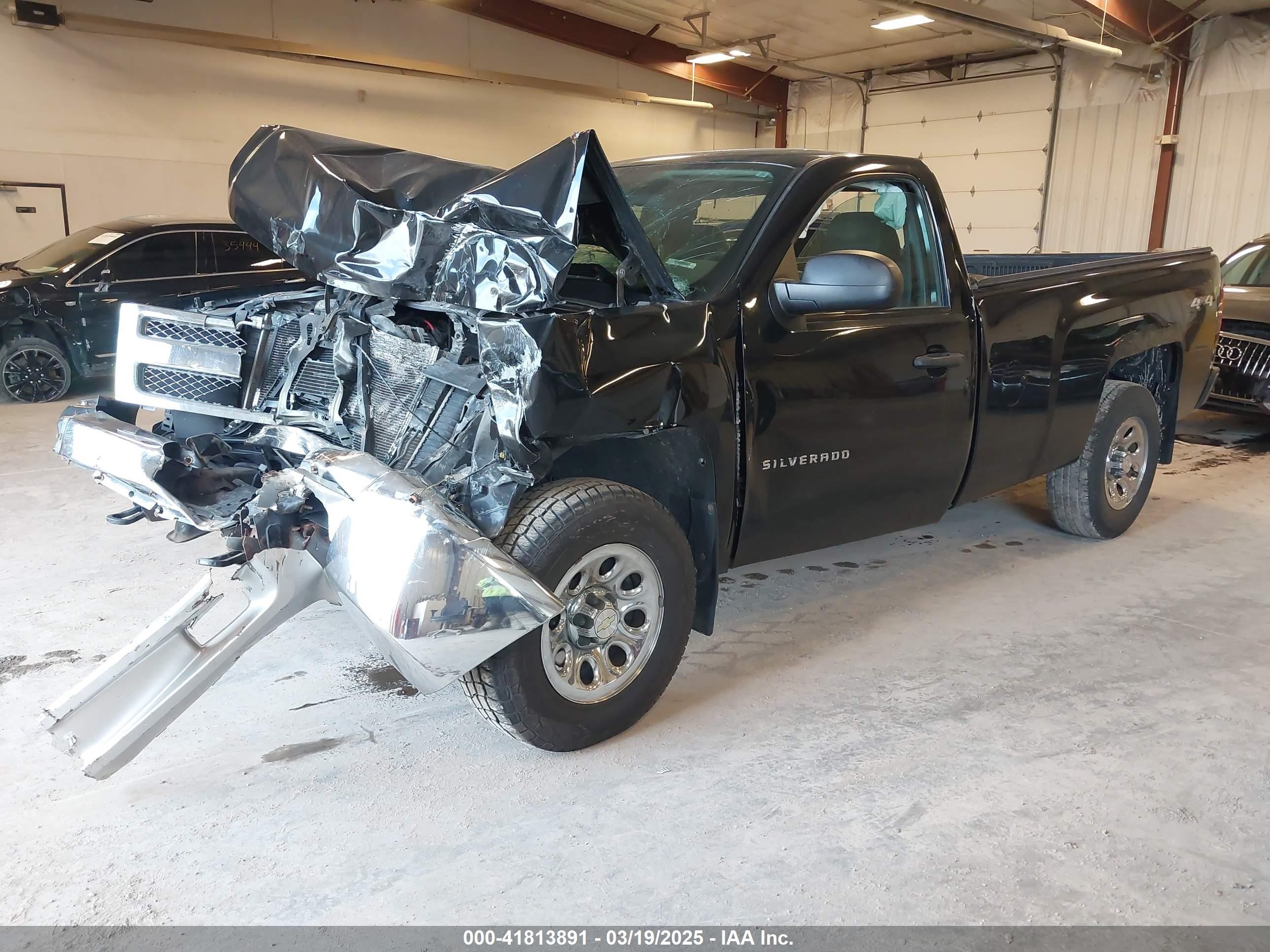2012 Chevrolet Silverado 1500 Work Truck Black vin: 1GCNKPE08CZ241368