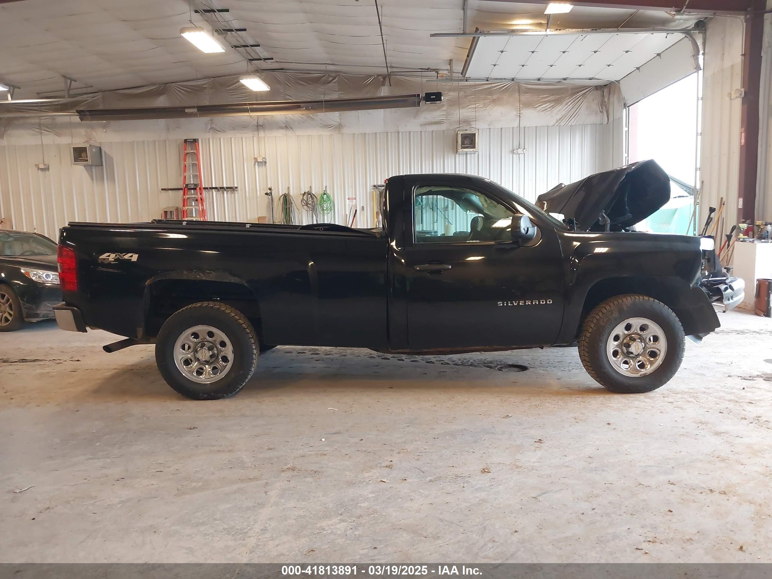 2012 Chevrolet Silverado 1500 Work Truck Black vin: 1GCNKPE08CZ241368