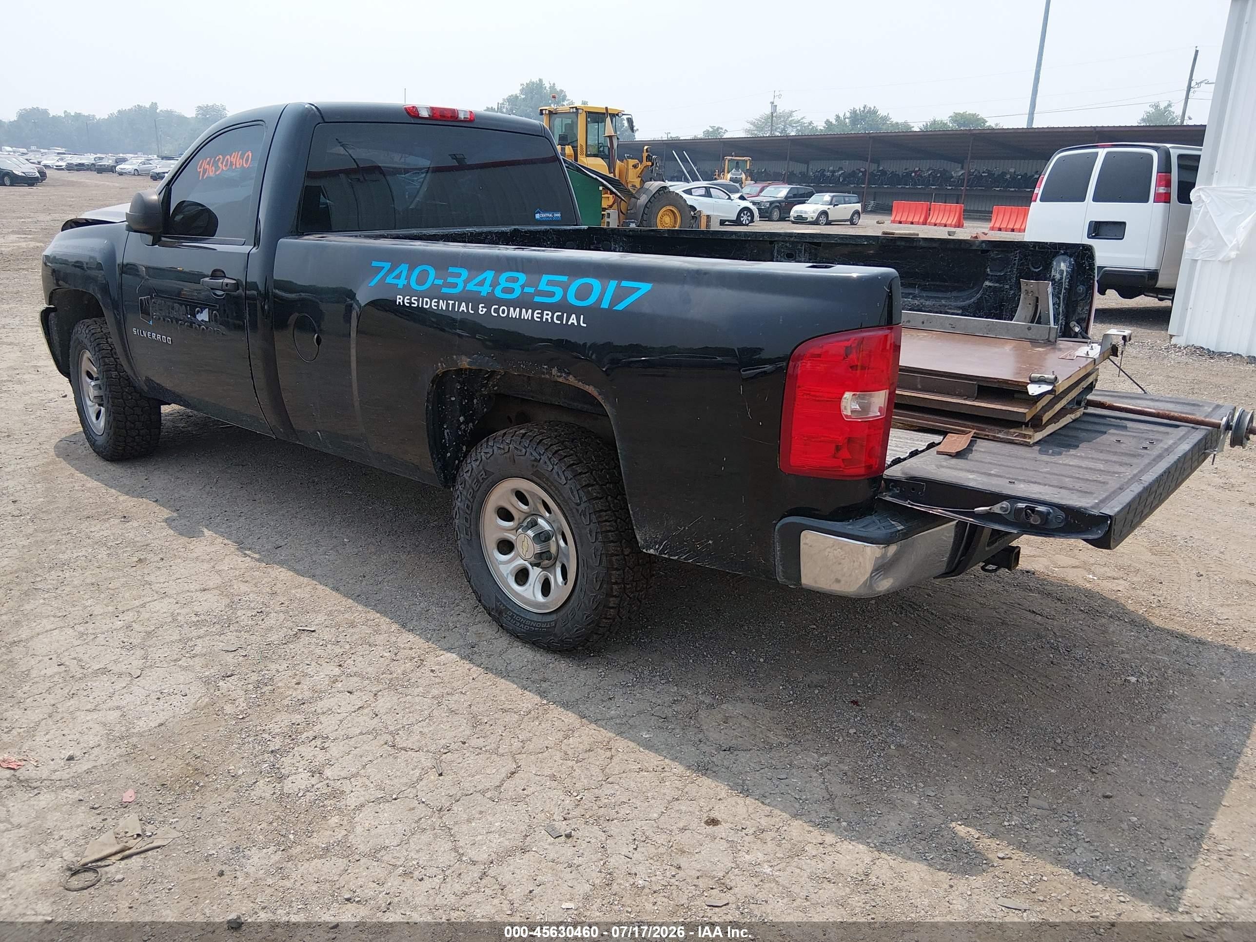 2011 Chevrolet Silverado 1500 Work Truck Black vin: 1GCNKPE0XBF139246