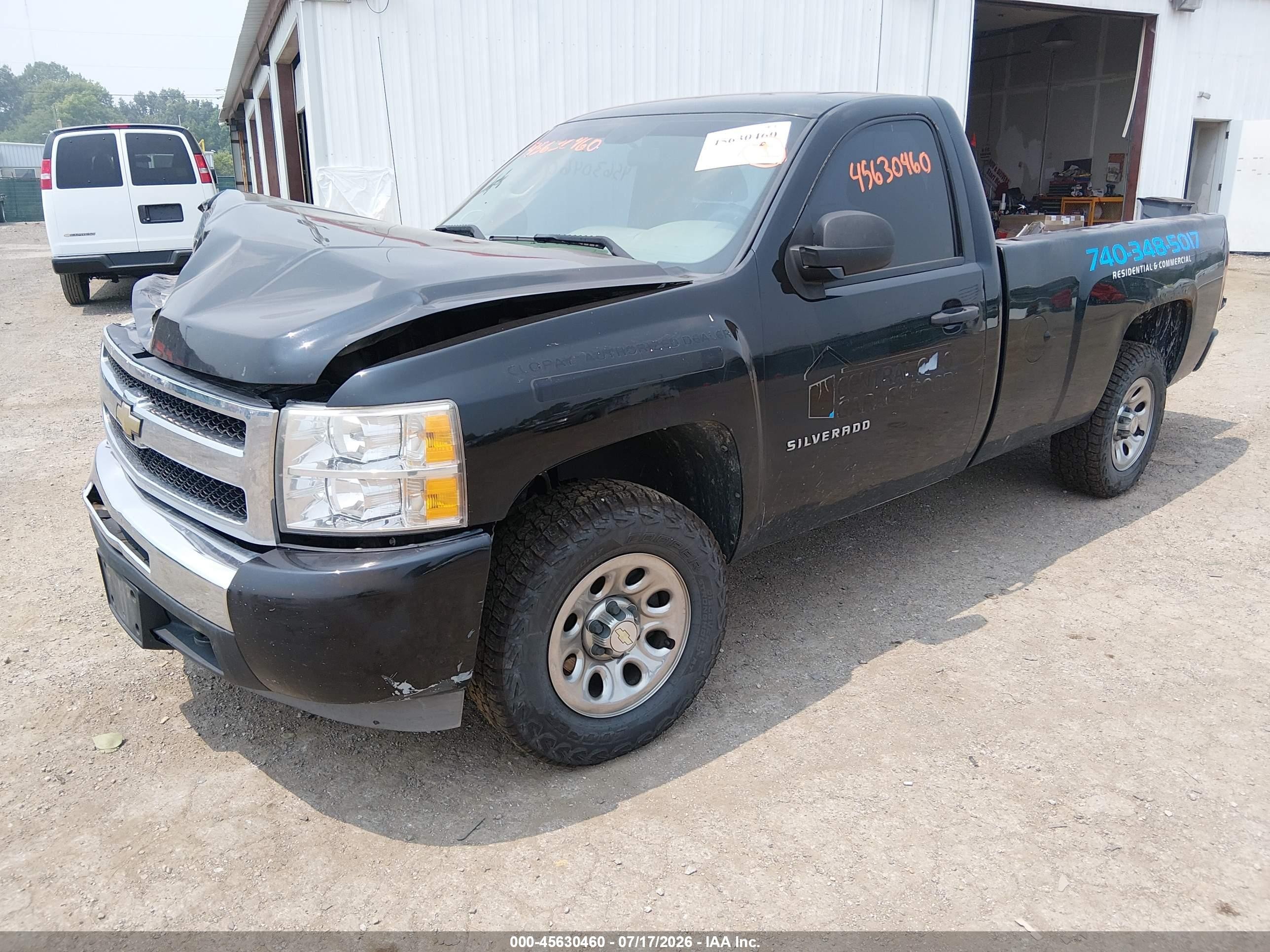 2011 Chevrolet Silverado 1500 Work Truck Black vin: 1GCNKPE0XBF139246