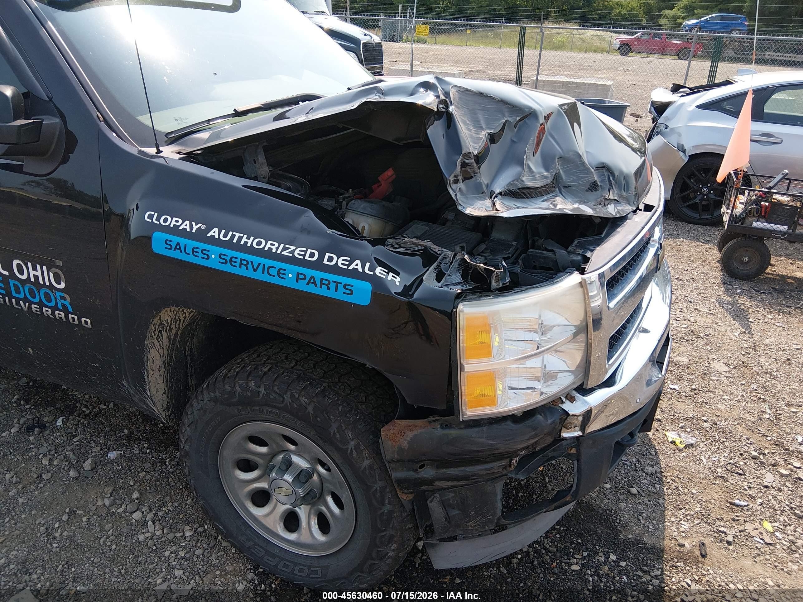 2011 Chevrolet Silverado 1500 Work Truck Black vin: 1GCNKPE0XBF139246
