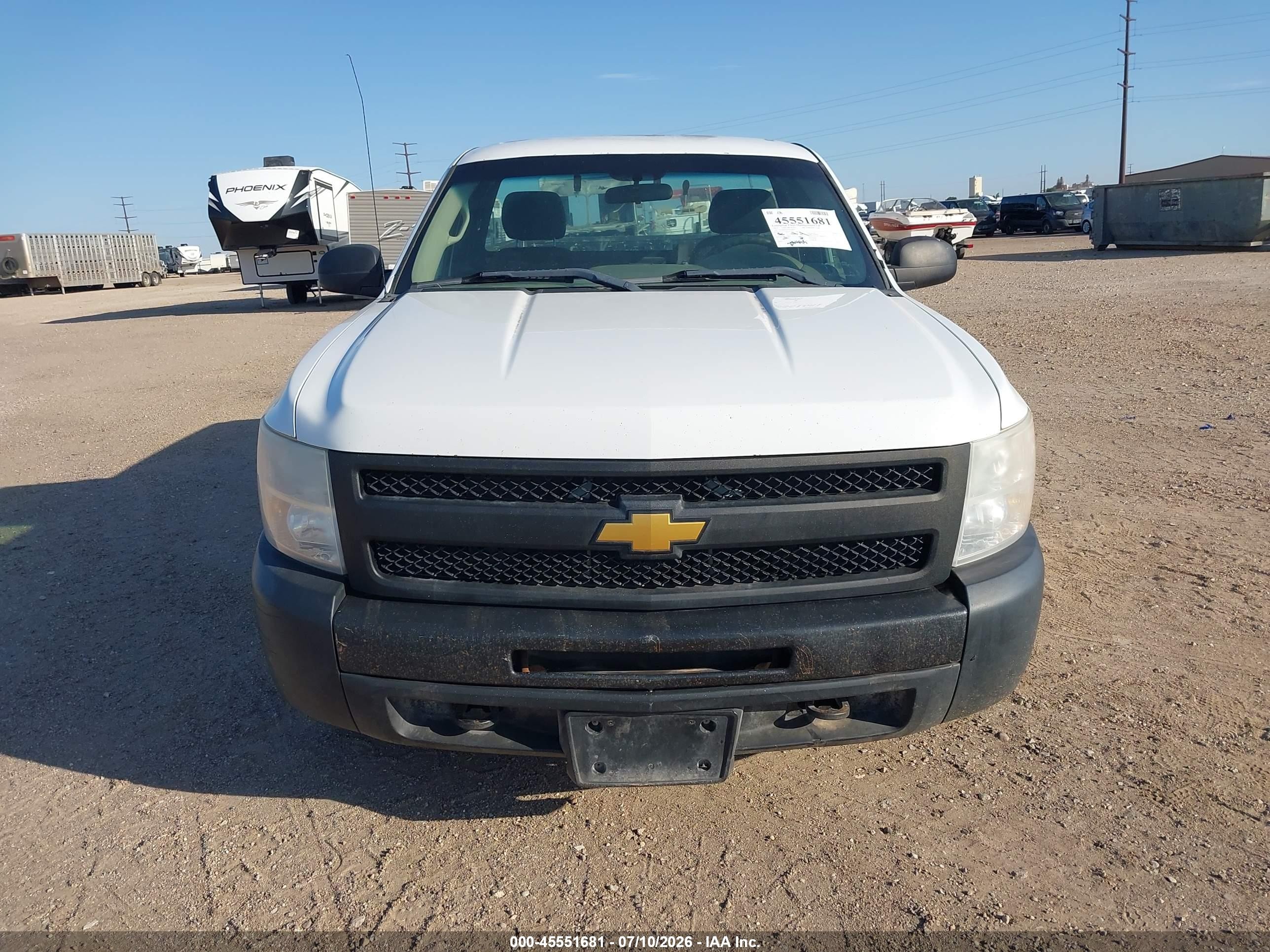 2013 Chevrolet Silverado 1500 Work Truck White vin: 1GCNKPE0XDZ168991