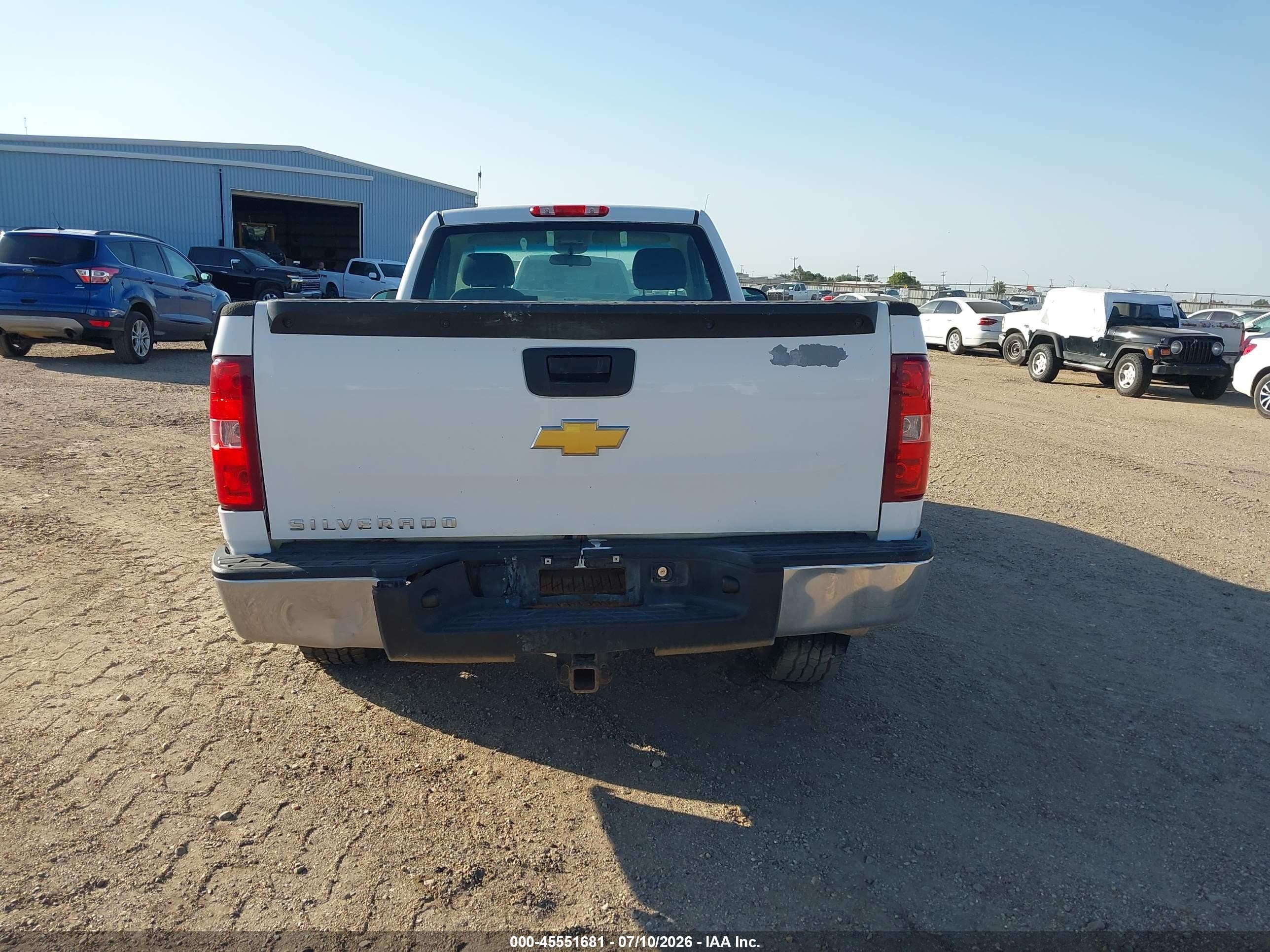 2013 Chevrolet Silverado 1500 Work Truck White vin: 1GCNKPE0XDZ168991