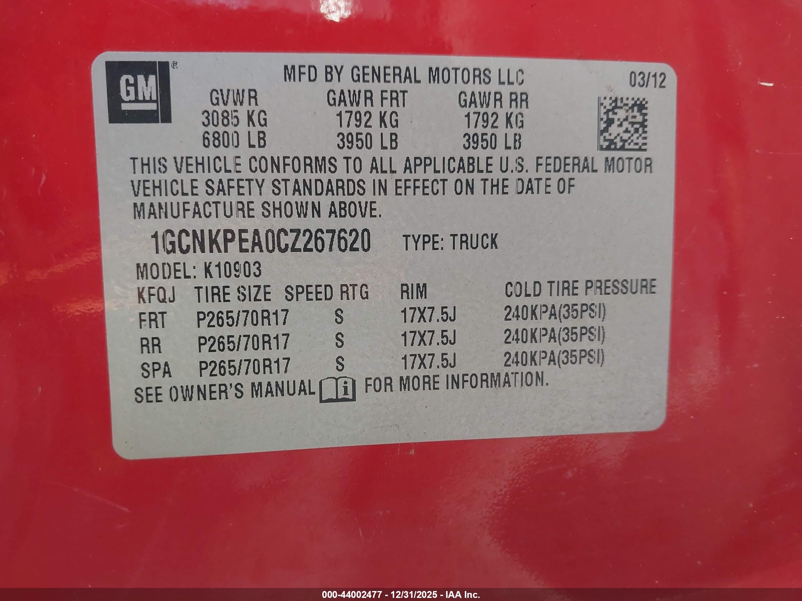 2012 Chevrolet Silverado 1500 Work Truck Red vin: 1GCNKPEA0CZ267620