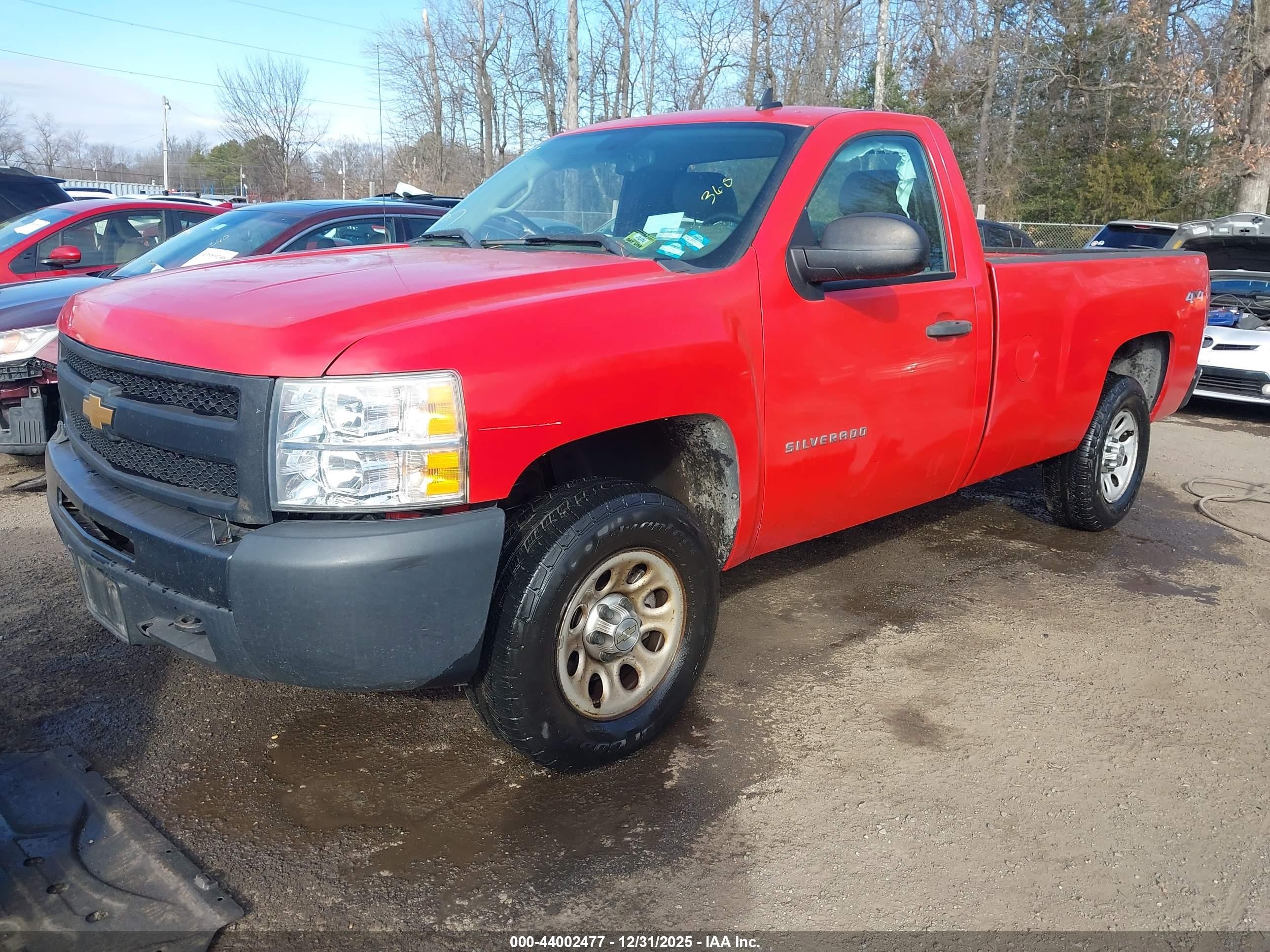 2012 Chevrolet Silverado 1500 Work Truck Red vin: 1GCNKPEA0CZ267620