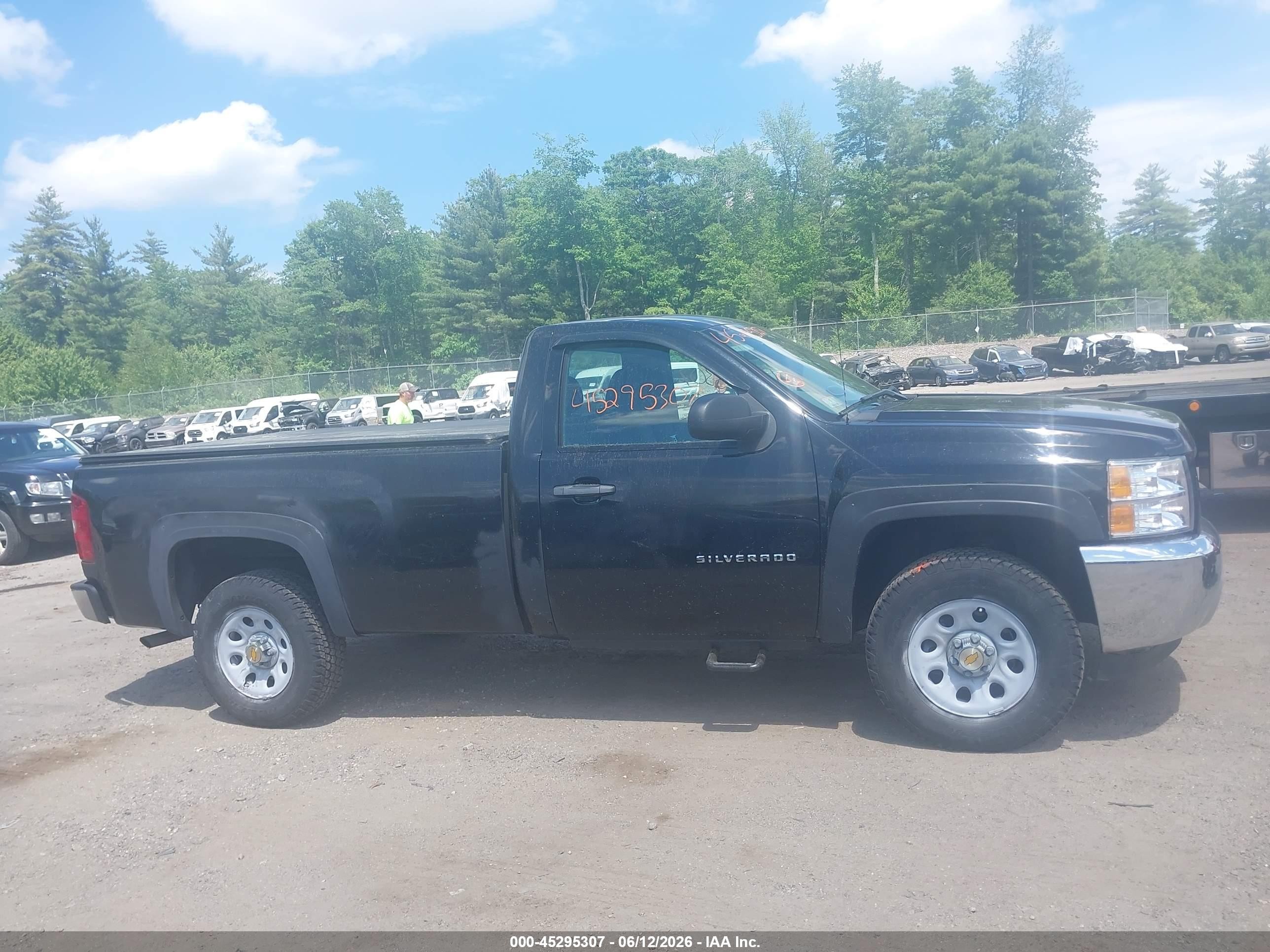 2013 Chevrolet Silverado 1500 Work Truck Black vin: 1GCNKPEA1DZ299557