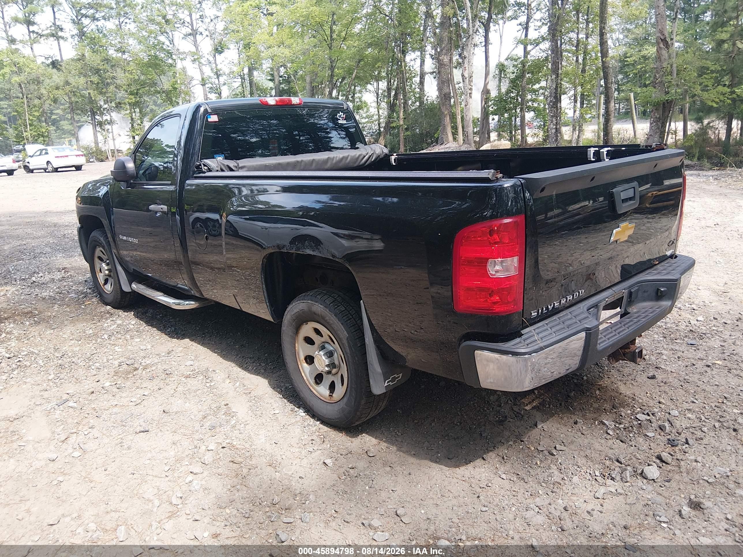 2013 Chevrolet Silverado 1500 Work Truck Black vin: 1GCNKPEA3DZ298474