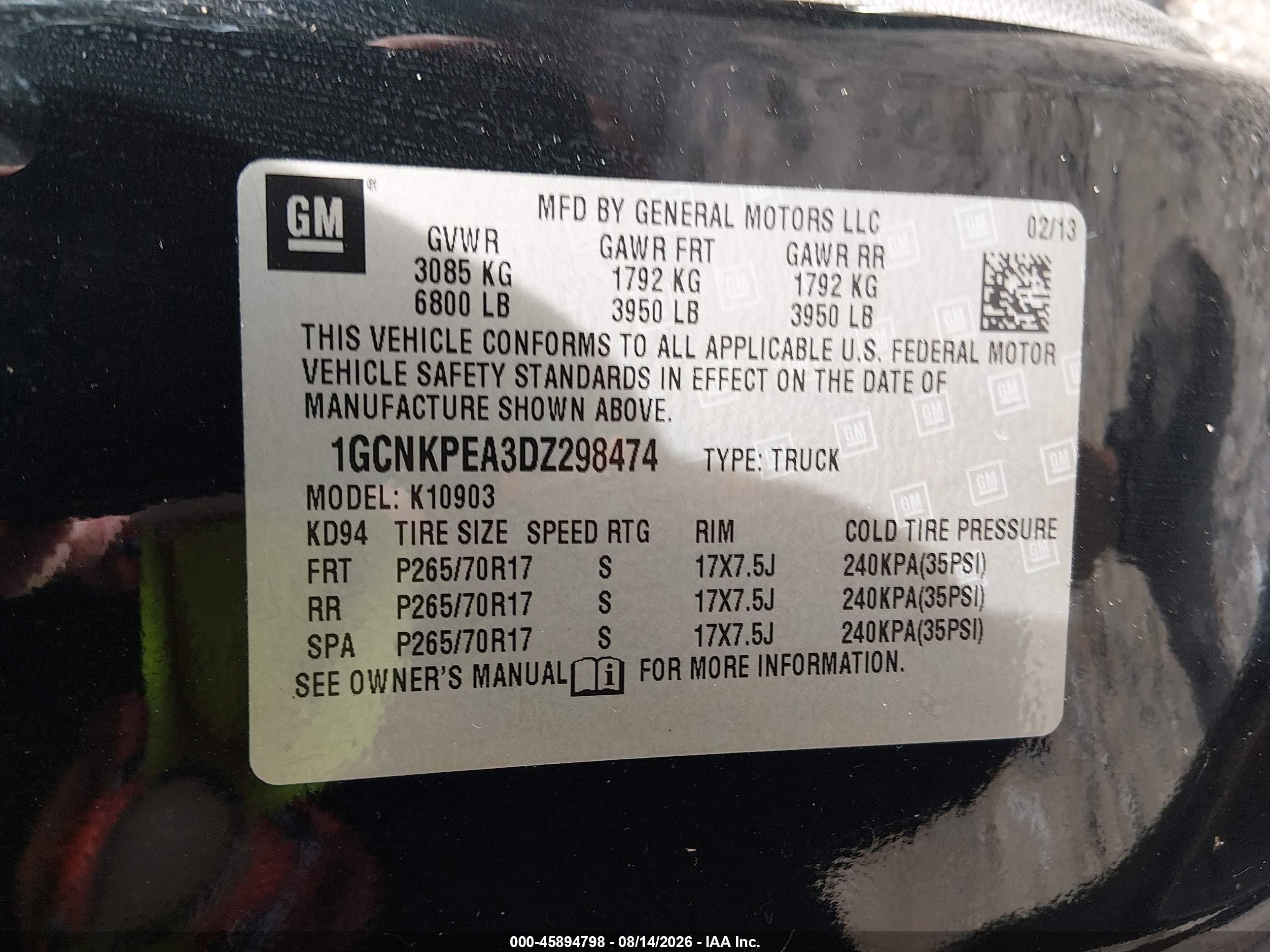 2013 Chevrolet Silverado 1500 Work Truck Black vin: 1GCNKPEA3DZ298474