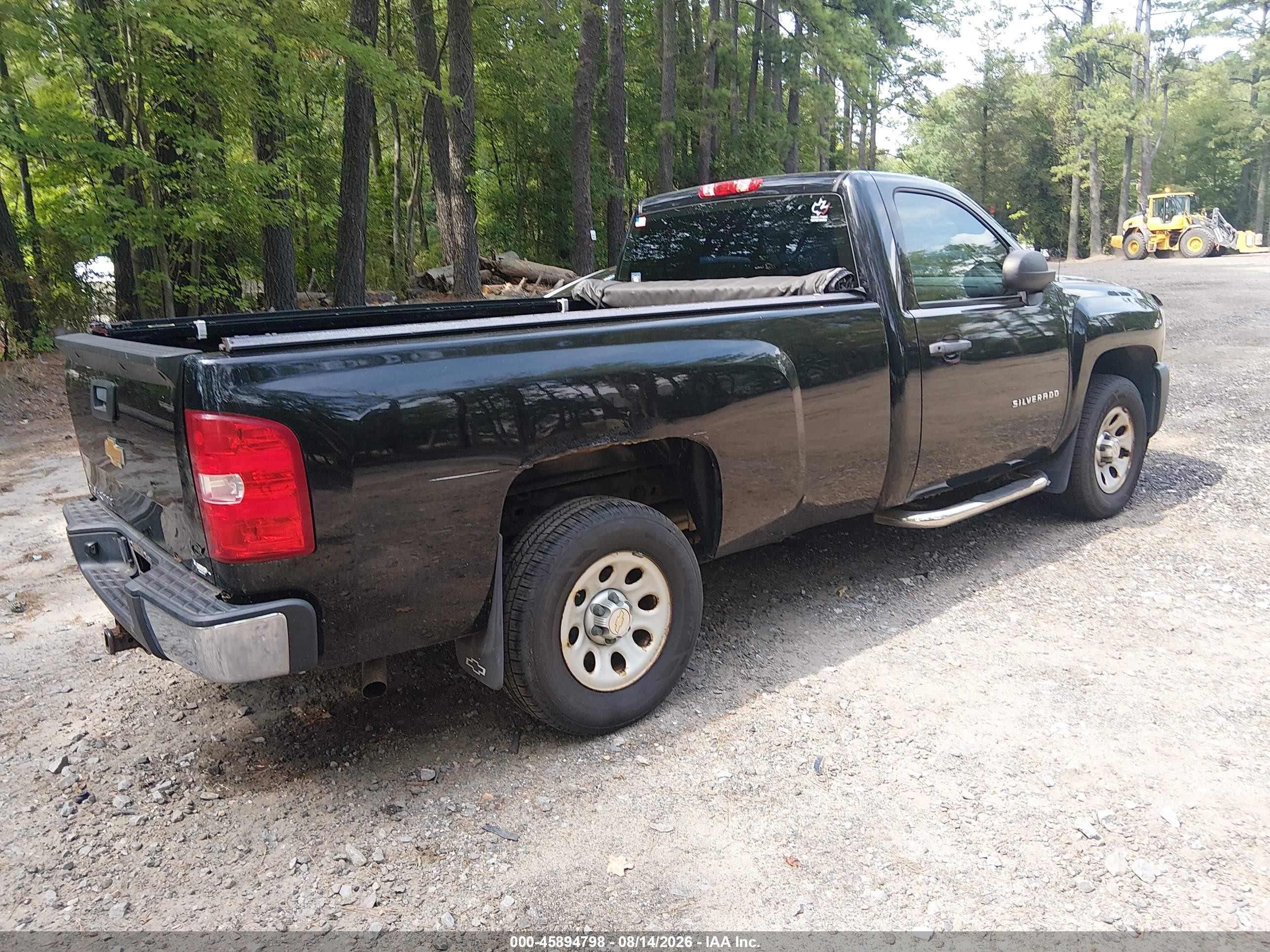 2013 Chevrolet Silverado 1500 Work Truck Black vin: 1GCNKPEA3DZ298474