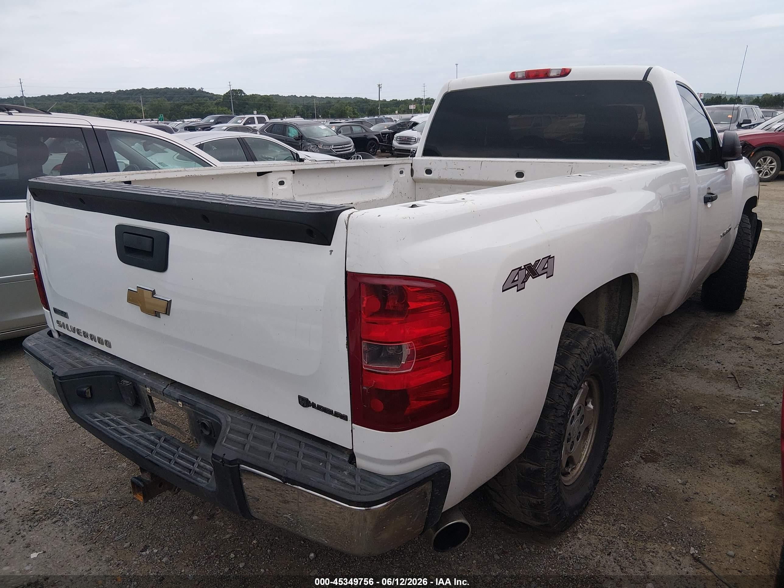 2011 Chevrolet Silverado 1500 Work Truck White vin: 1GCNKPEA4BZ230875