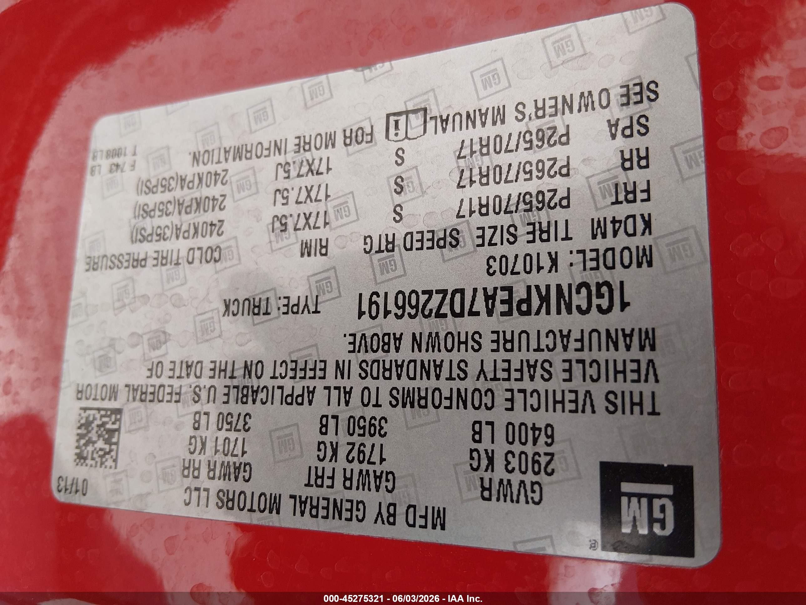 2013 Chevrolet Silverado 1500 Work Truck Red vin: 1GCNKPEA7DZ266191