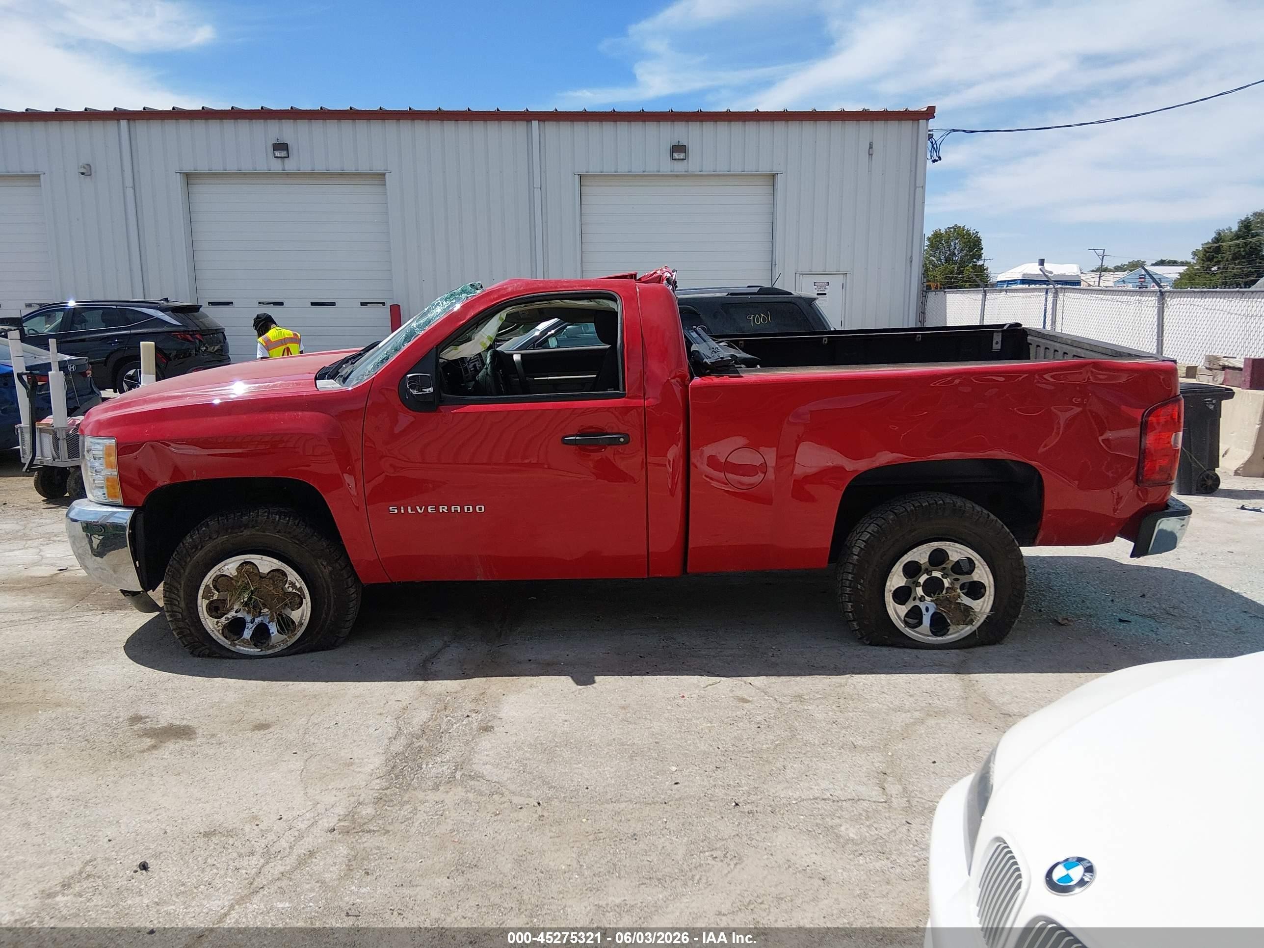 2013 Chevrolet Silverado 1500 Work Truck Red vin: 1GCNKPEA7DZ266191