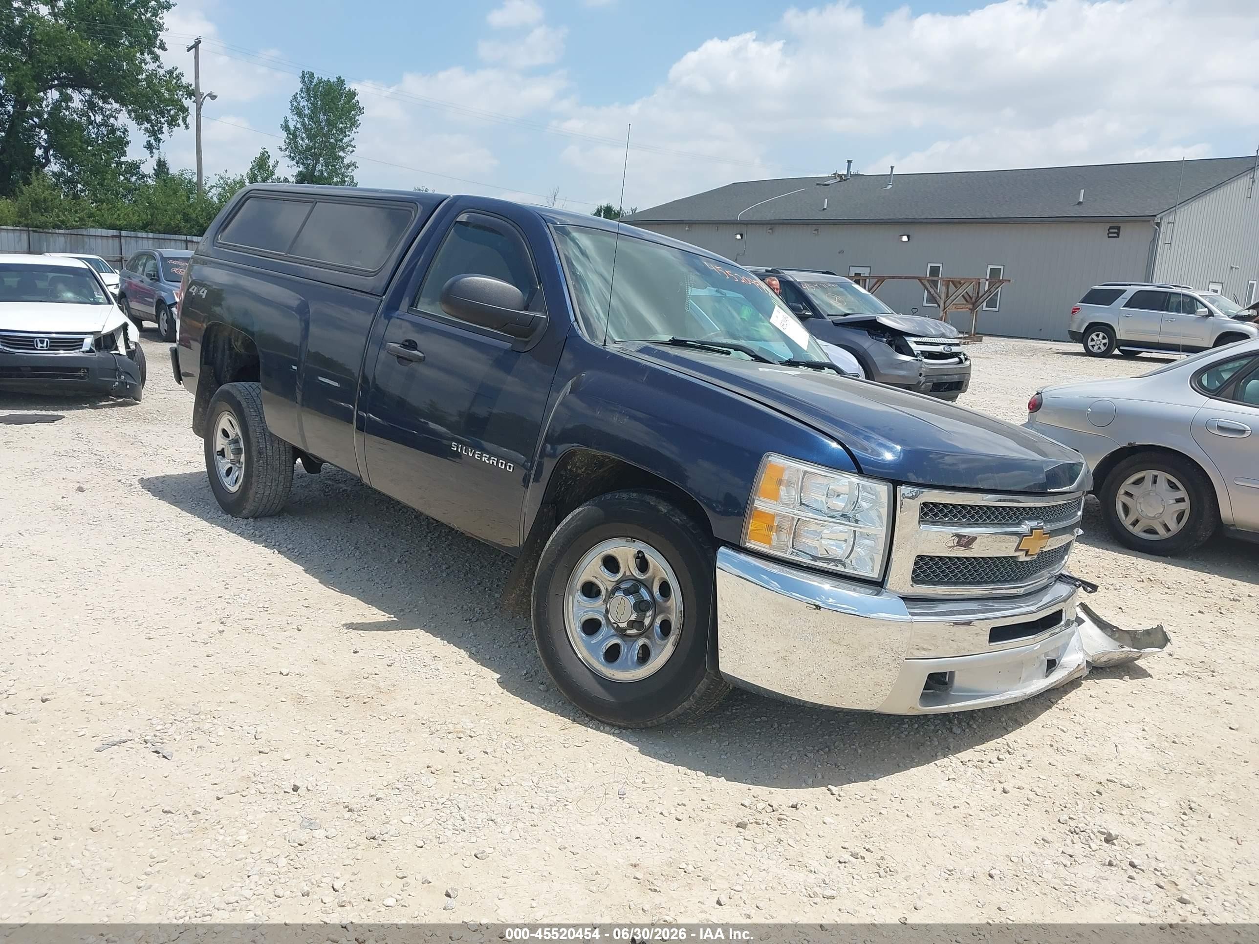 2012 Chevrolet Silverado 1500 Work Truck Blue vin: 1GCNKPEA8CZ179155