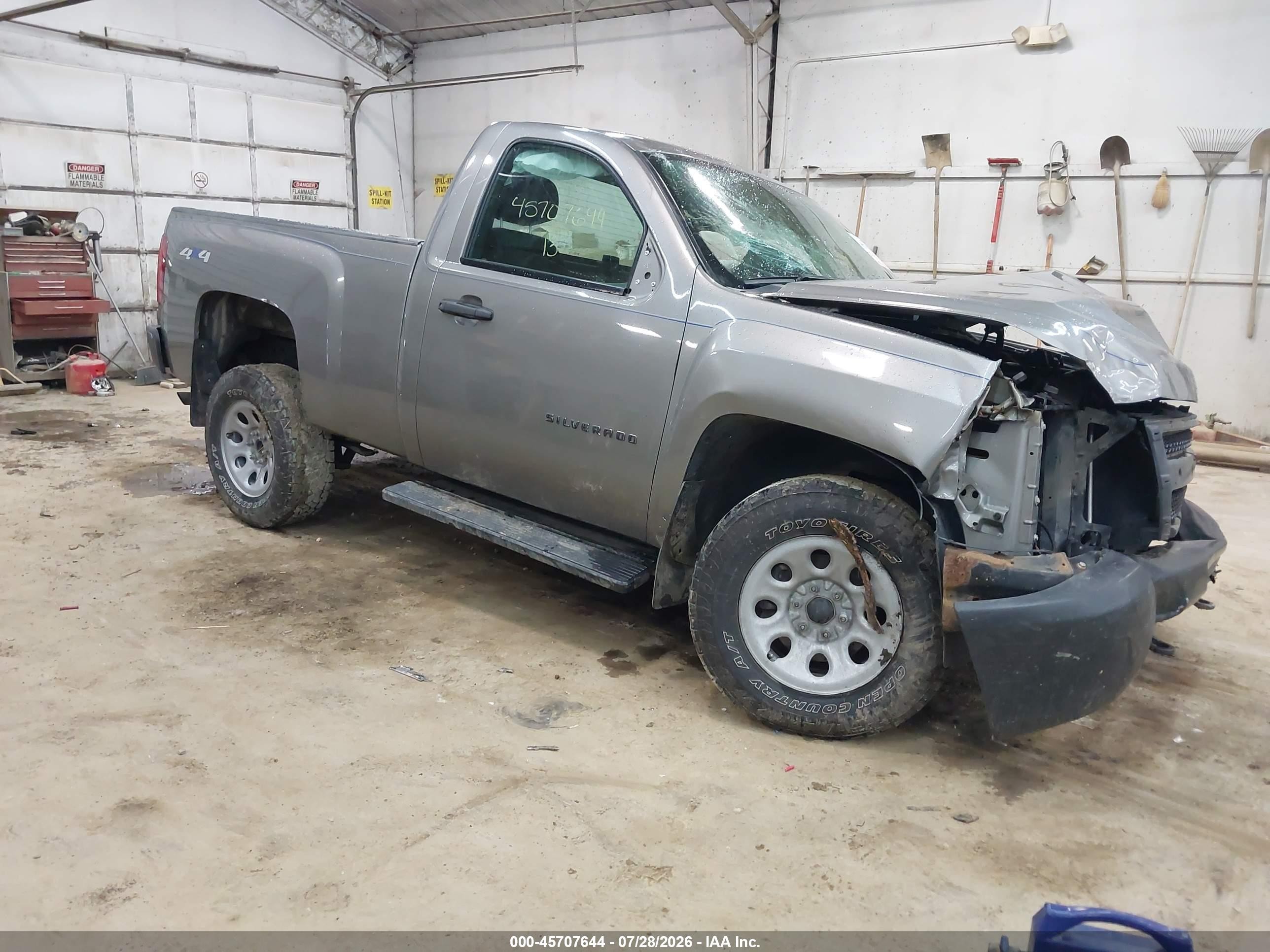 2013 Chevrolet Silverado 1500 Work Truck Gray vin: 1GCNKPEA8DZ330996