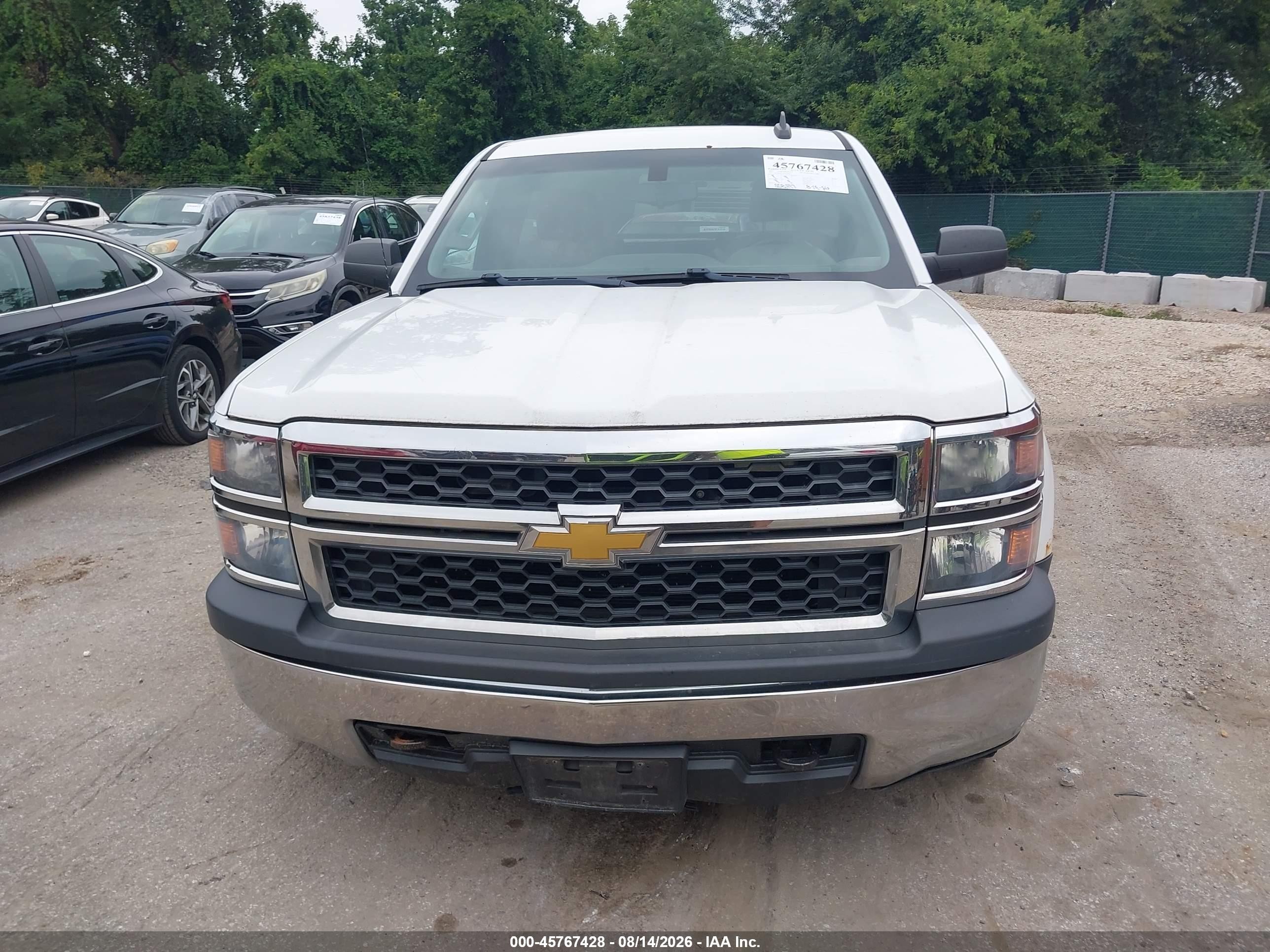 2015 Chevrolet Silverado 1500 Ls White vin: 1GCNKPEC1FZ156161
