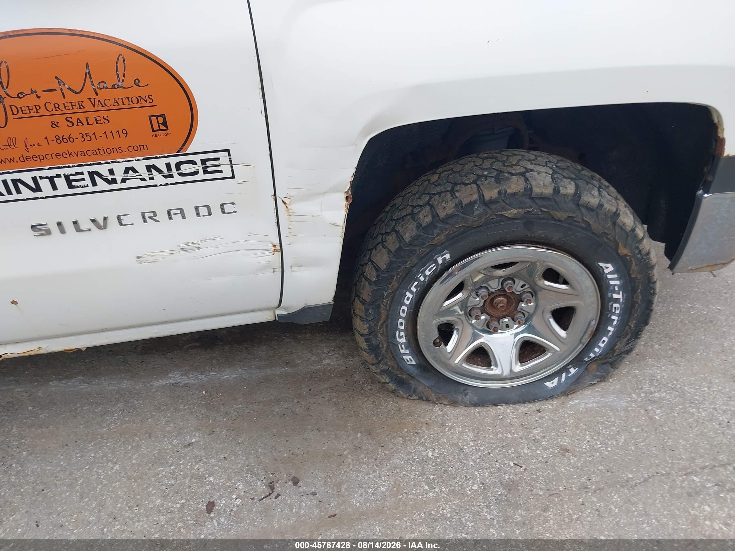 2015 Chevrolet Silverado 1500 Ls White vin: 1GCNKPEC1FZ156161
