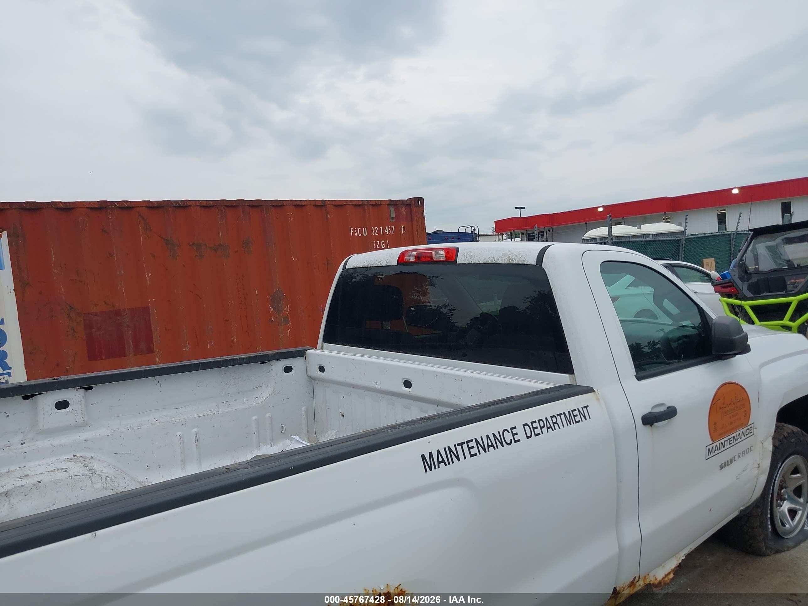 2015 Chevrolet Silverado 1500 Ls White vin: 1GCNKPEC1FZ156161