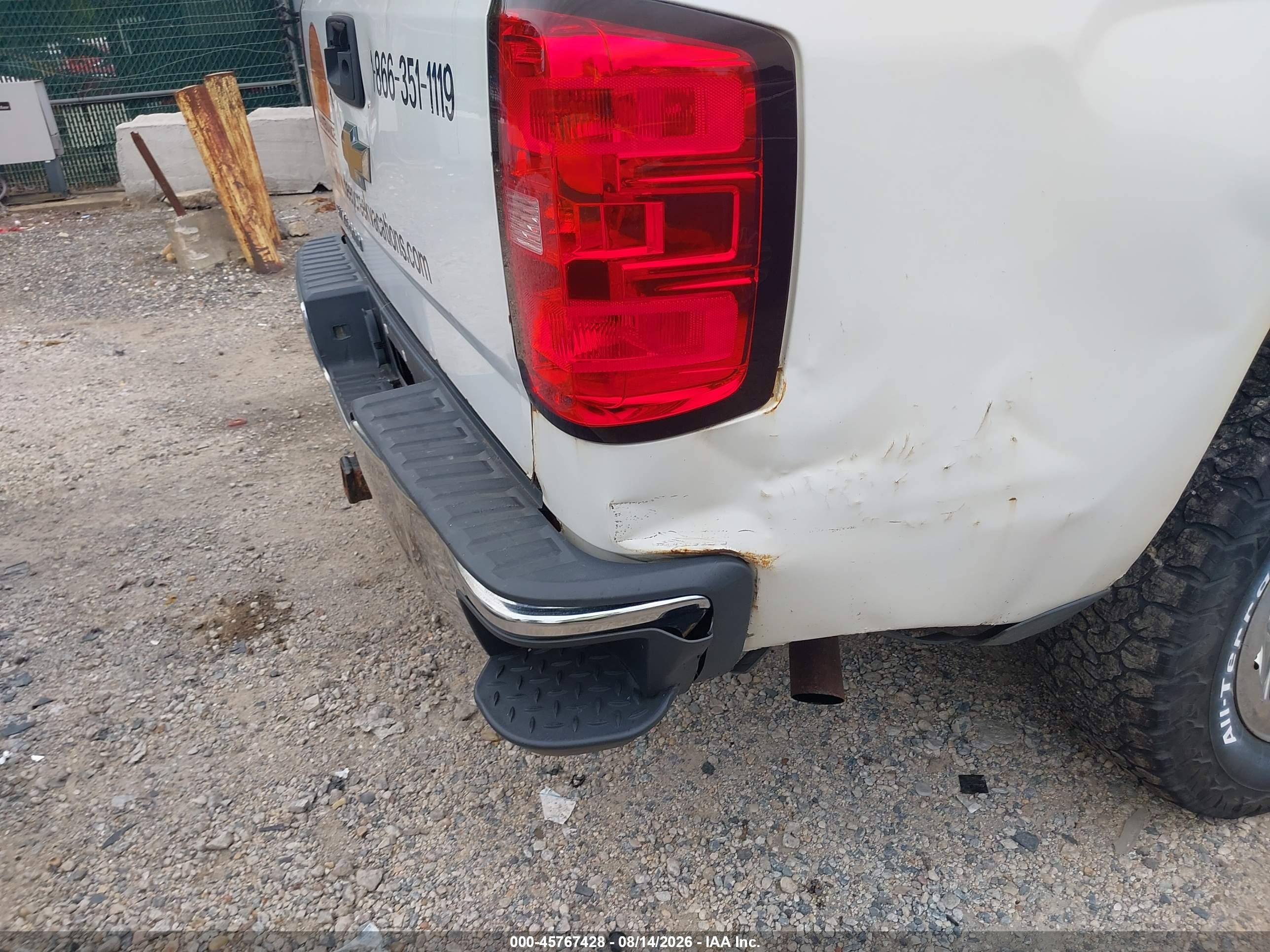 2015 Chevrolet Silverado 1500 Ls White vin: 1GCNKPEC1FZ156161