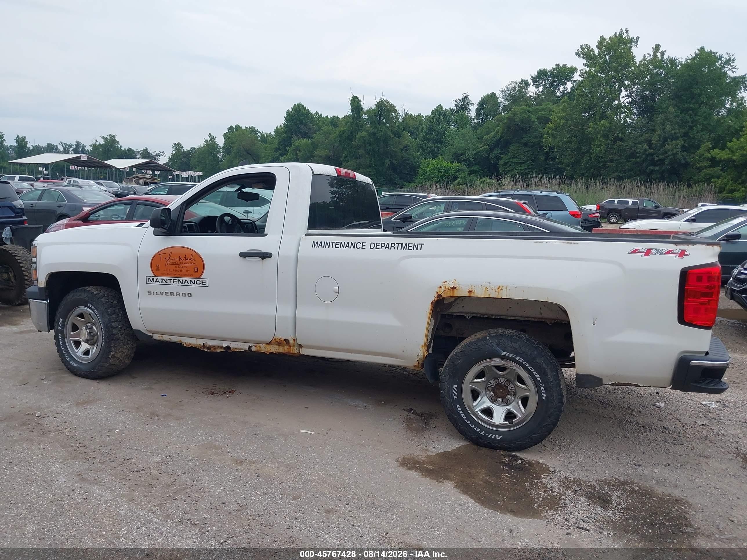 2015 Chevrolet Silverado 1500 Ls White vin: 1GCNKPEC1FZ156161