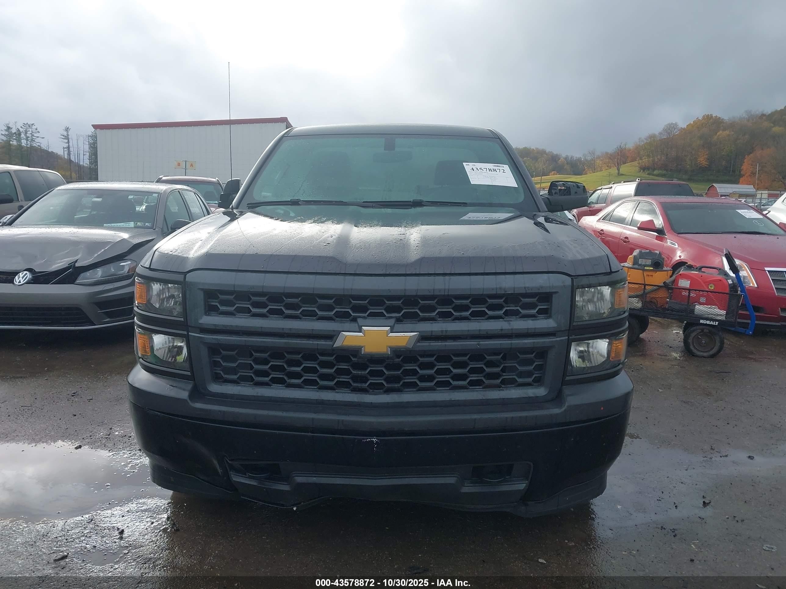 2015 Chevrolet Silverado 1500 Wt Черный vin: 1GCNKPEC6FZ180147