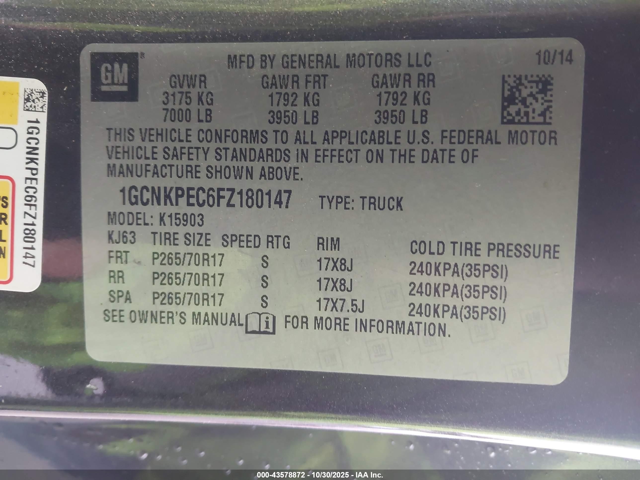 2015 Chevrolet Silverado 1500 Wt Черный vin: 1GCNKPEC6FZ180147