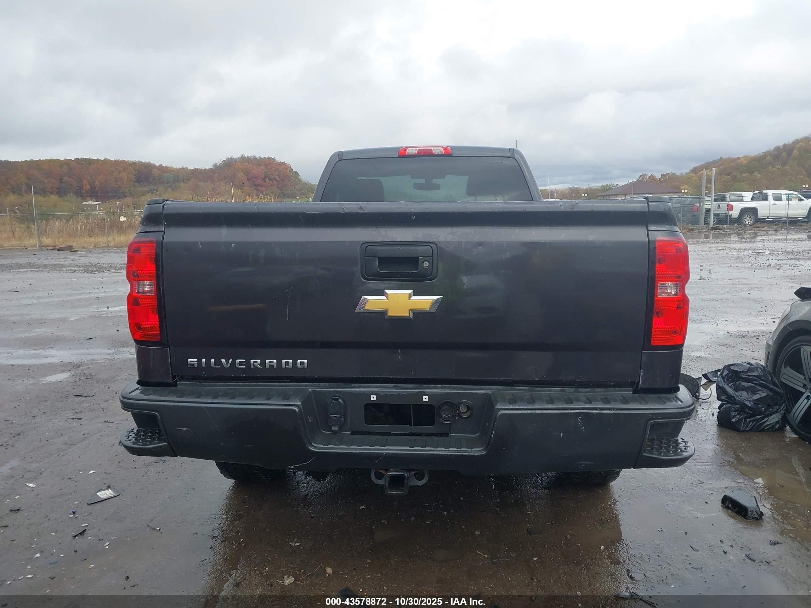 2015 Chevrolet Silverado 1500 Wt Черный vin: 1GCNKPEC6FZ180147