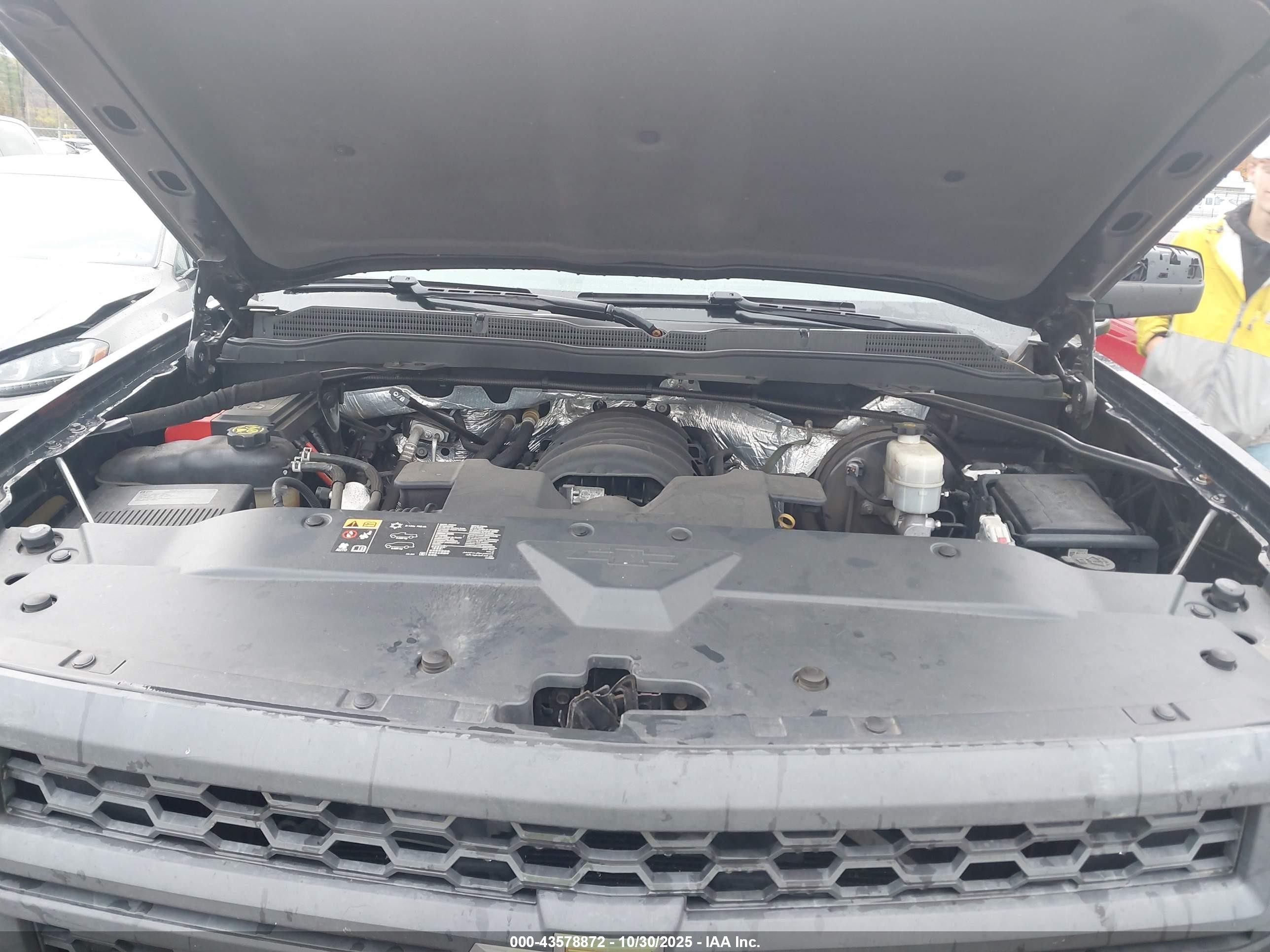 2015 Chevrolet Silverado 1500 Wt Черный vin: 1GCNKPEC6FZ180147