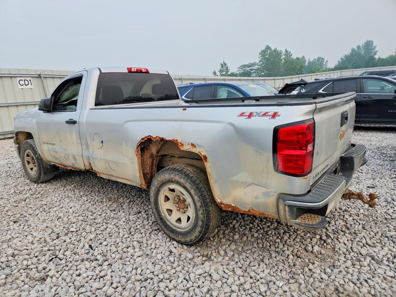 2015 Chevrolet Silverado K1500 Silver vin: 1GCNKPEC7FZ363363