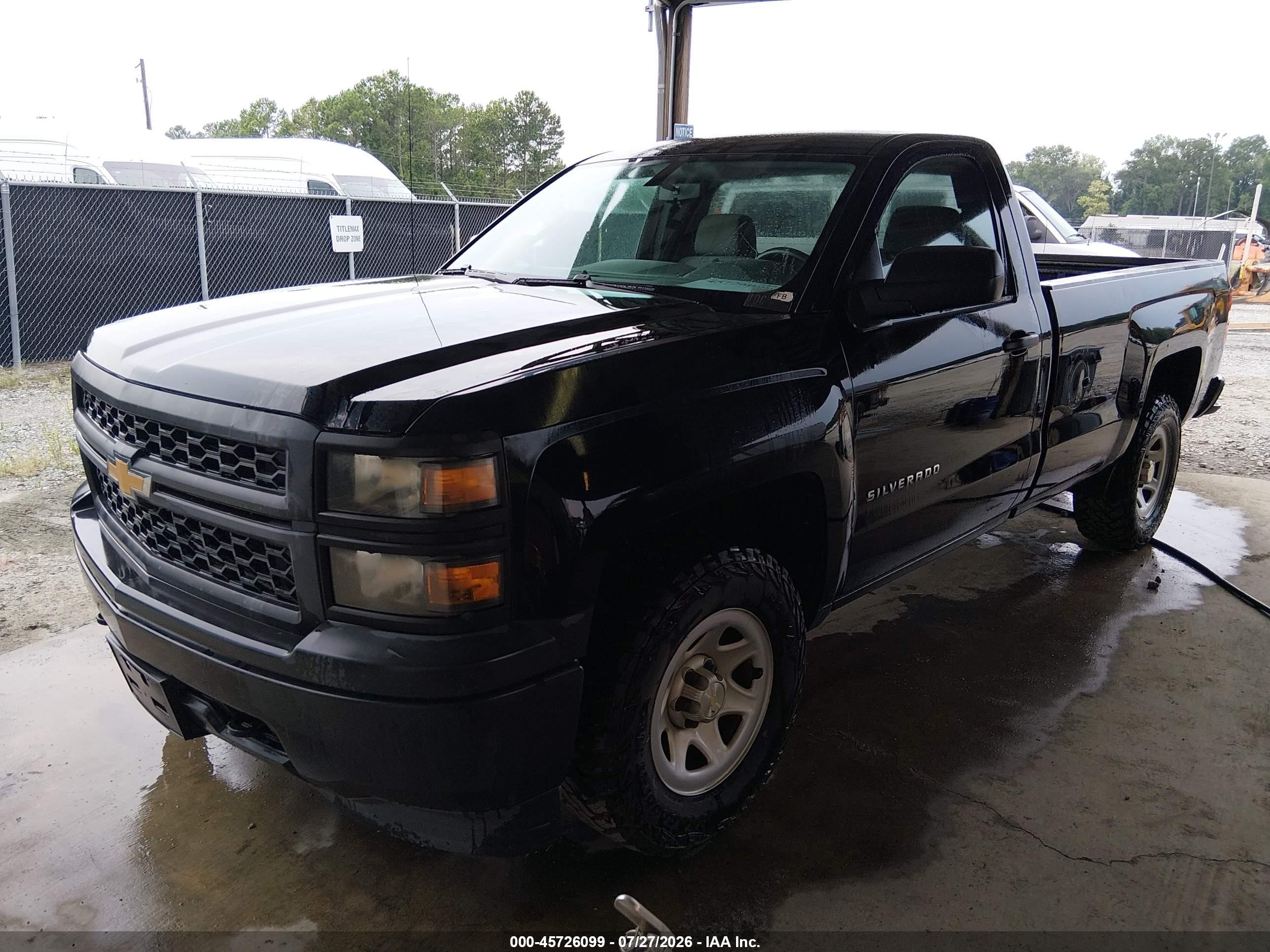 2015 Chevrolet Silverado 1500 Work Truck Черный vin: 1GCNKPEH1FZ368831