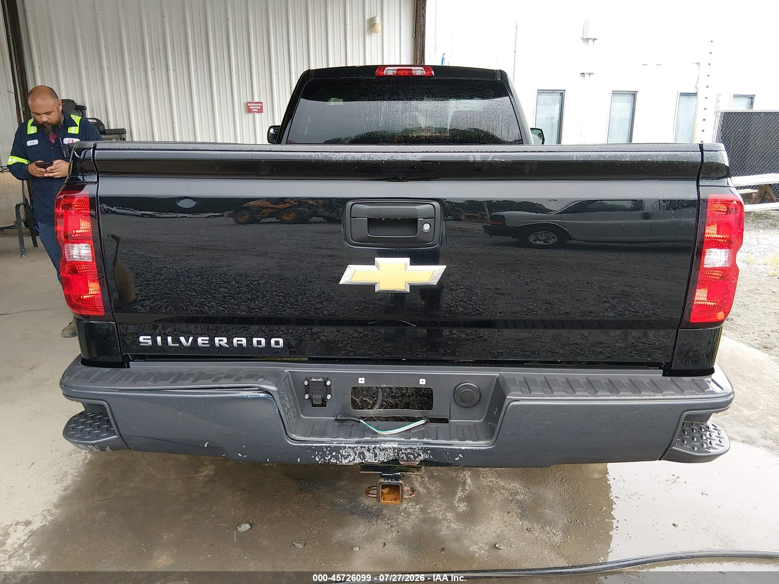 2015 Chevrolet Silverado 1500 Work Truck Черный vin: 1GCNKPEH1FZ368831