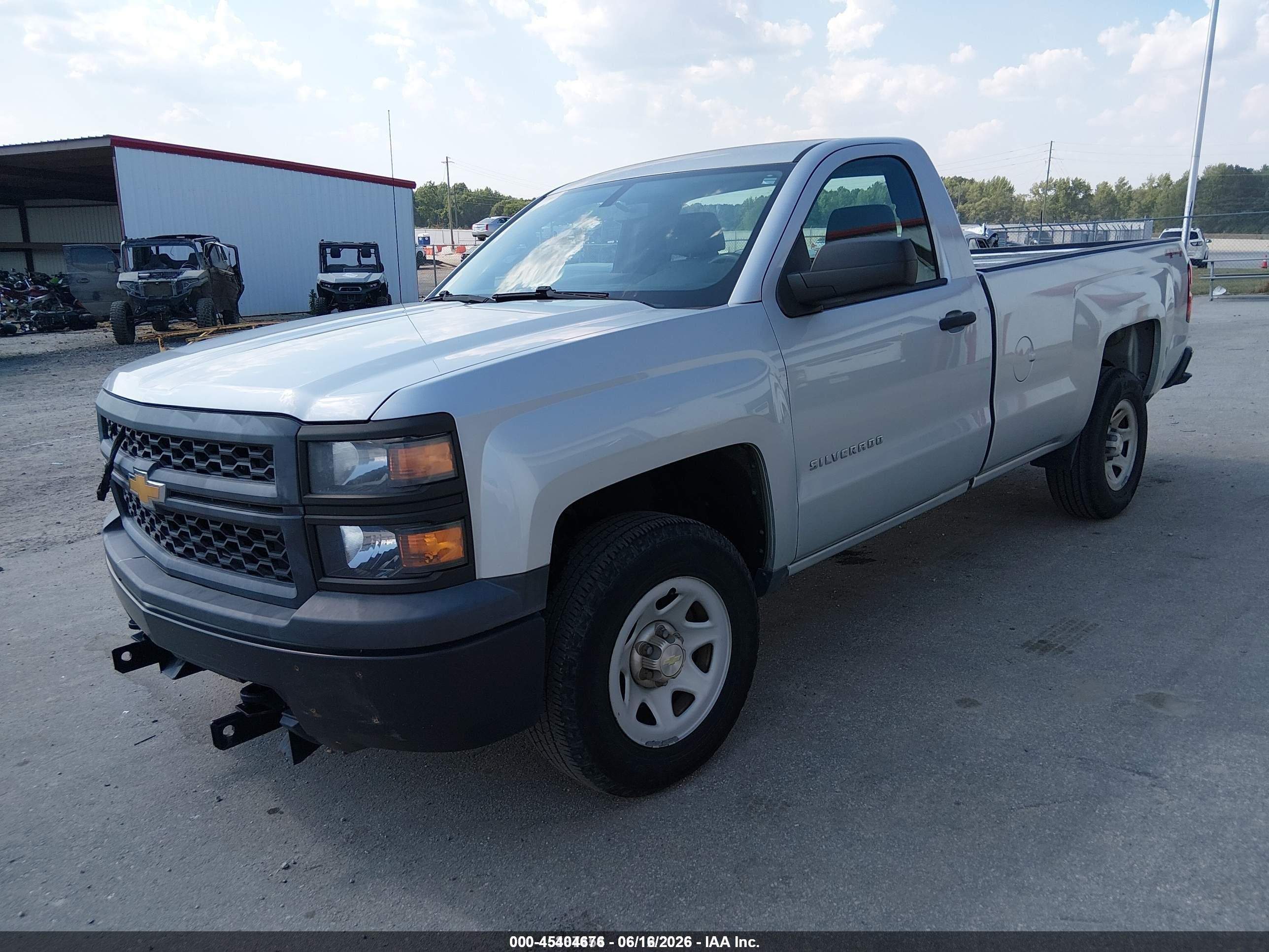 2015 Chevrolet Silverado 1500 Work Truck Silver vin: 1GCNKPEH2FZ204486