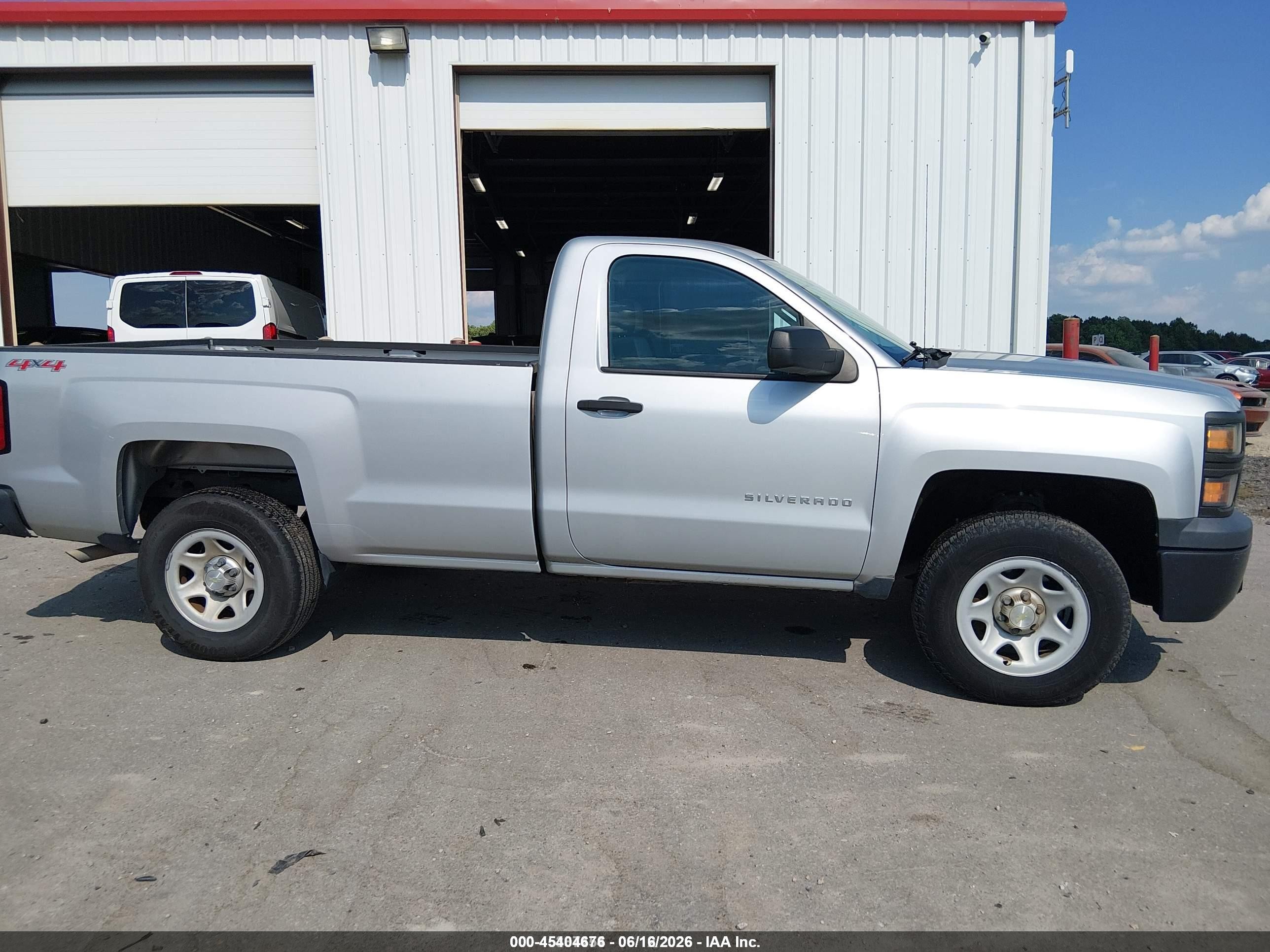 2015 Chevrolet Silverado 1500 Work Truck Silver vin: 1GCNKPEH2FZ204486