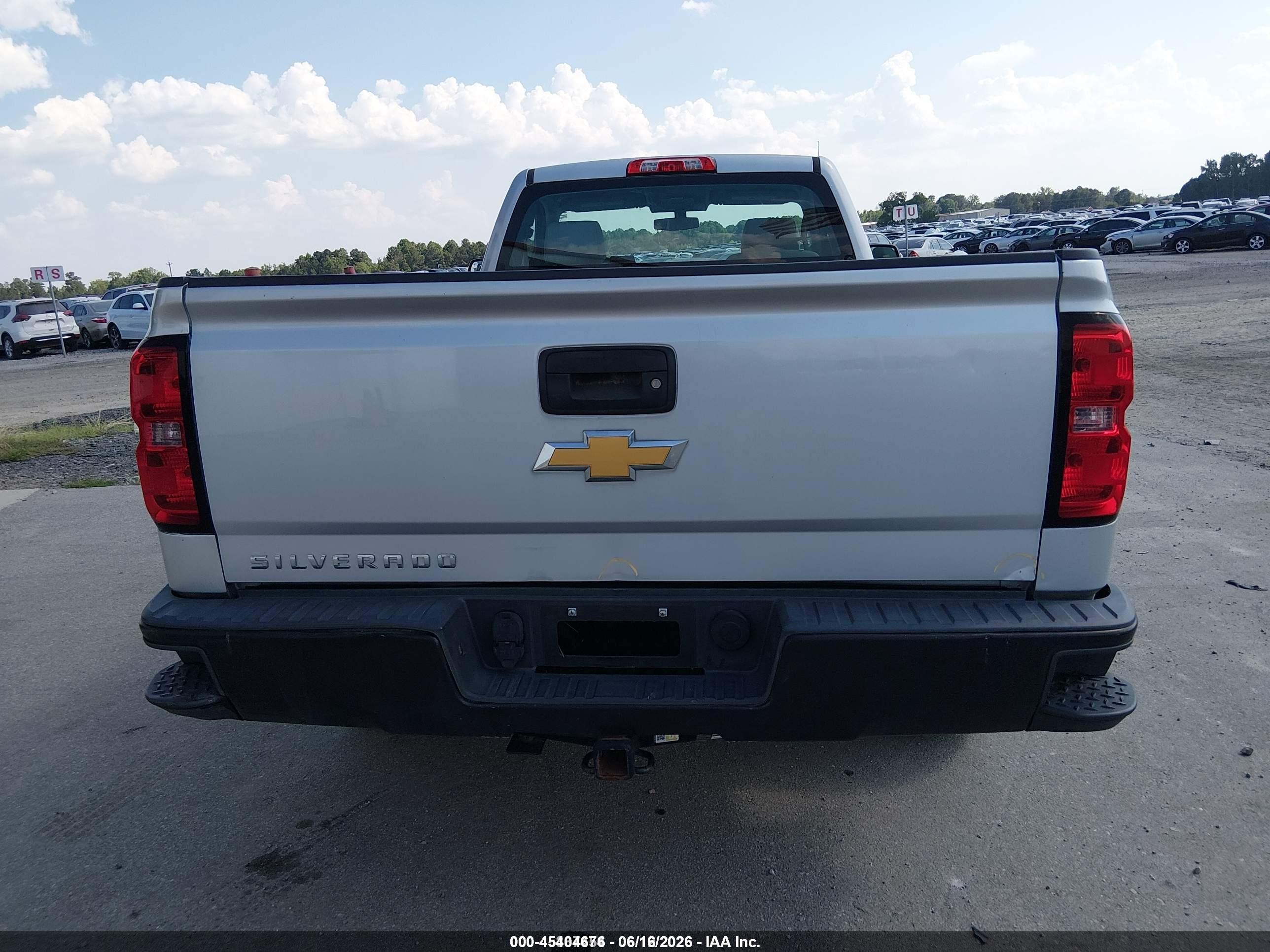 2015 Chevrolet Silverado 1500 Work Truck Silver vin: 1GCNKPEH2FZ204486