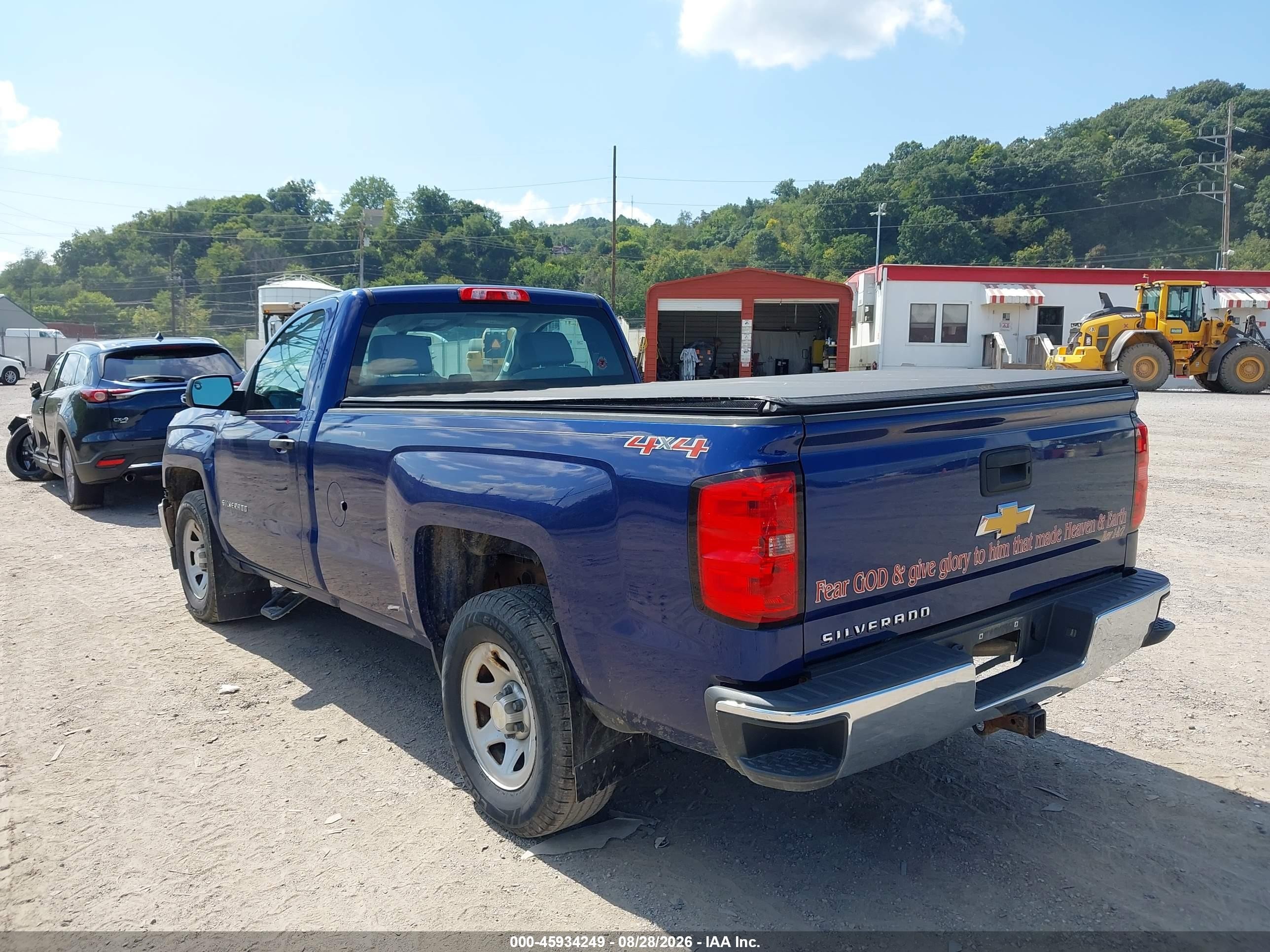 2014 Chevrolet Silverado 1500 Work Truck Синий vin: 1GCNKPEH5EZ252644