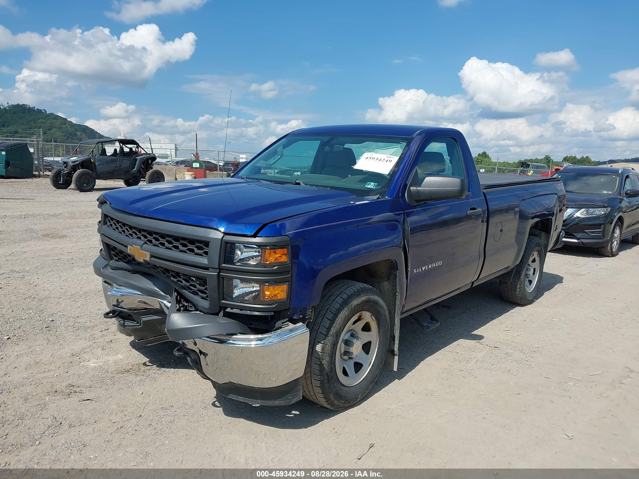 2014 Chevrolet Silverado 1500 Work Truck Синий vin: 1GCNKPEH5EZ252644