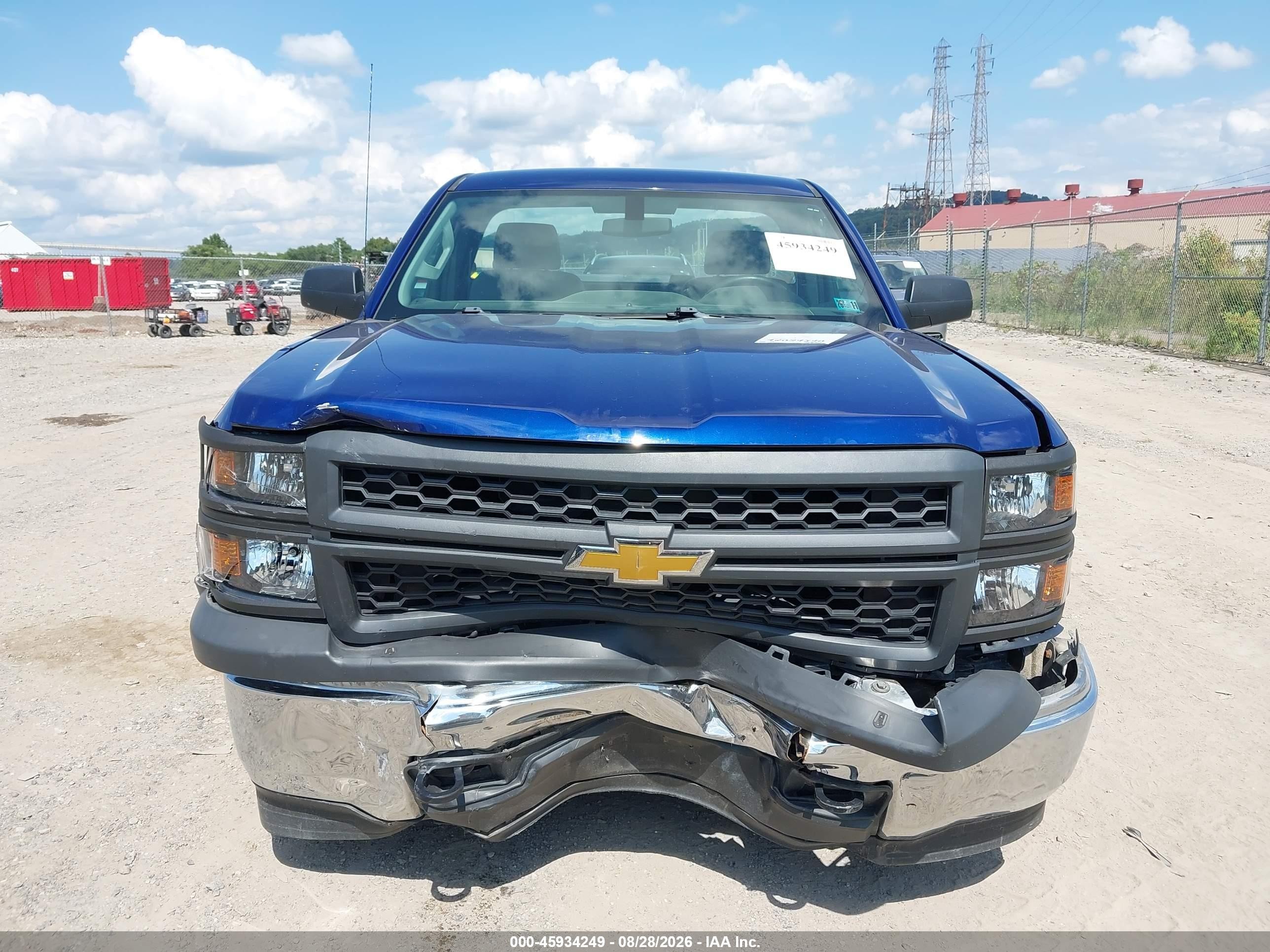 2014 Chevrolet Silverado 1500 Work Truck Синий vin: 1GCNKPEH5EZ252644