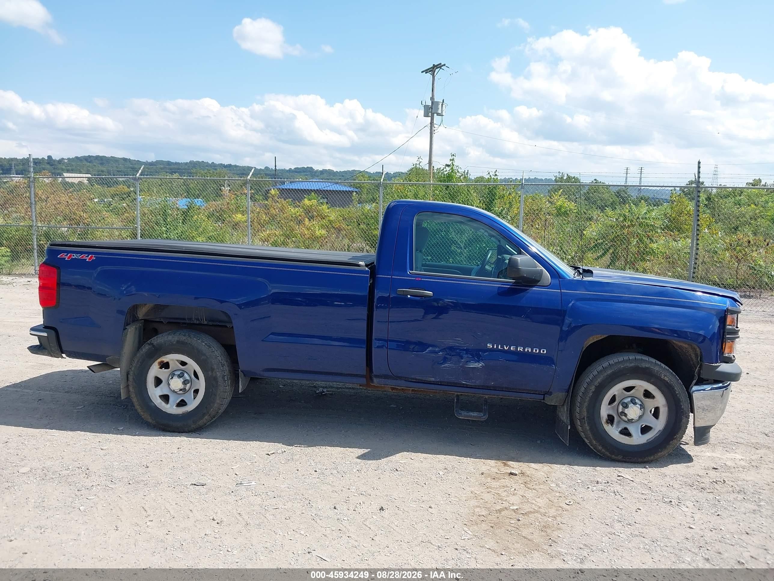 2014 Chevrolet Silverado 1500 Work Truck Синий vin: 1GCNKPEH5EZ252644