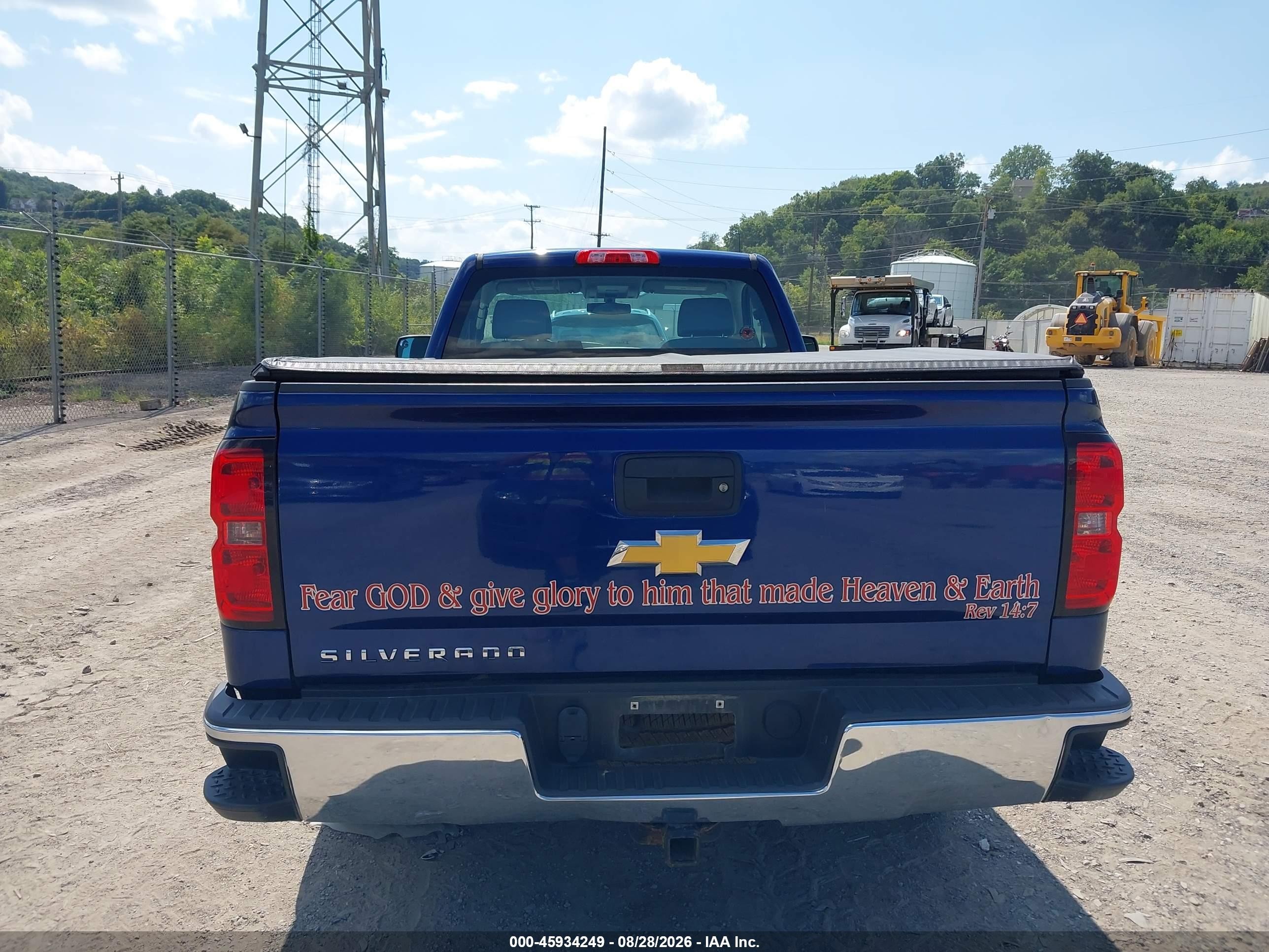 2014 Chevrolet Silverado 1500 Work Truck Синий vin: 1GCNKPEH5EZ252644