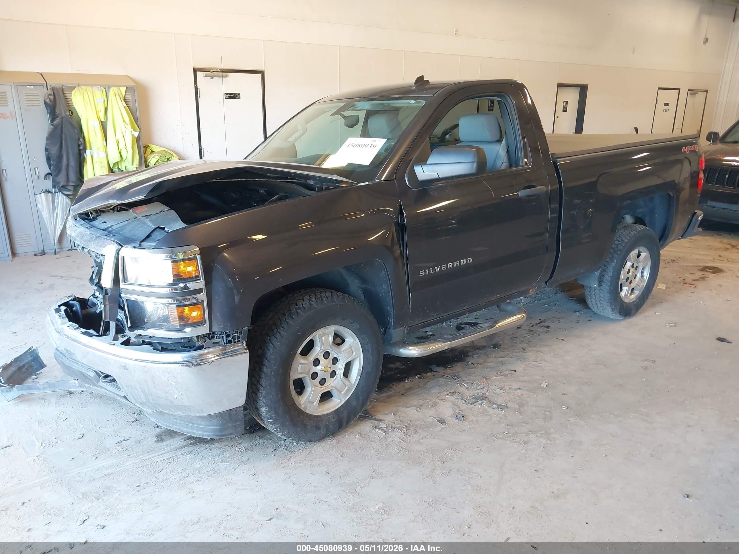 2014 Chevrolet Silverado 1500 Work Truck 2wt Gray vin: 1GCNKPEH5EZ336902