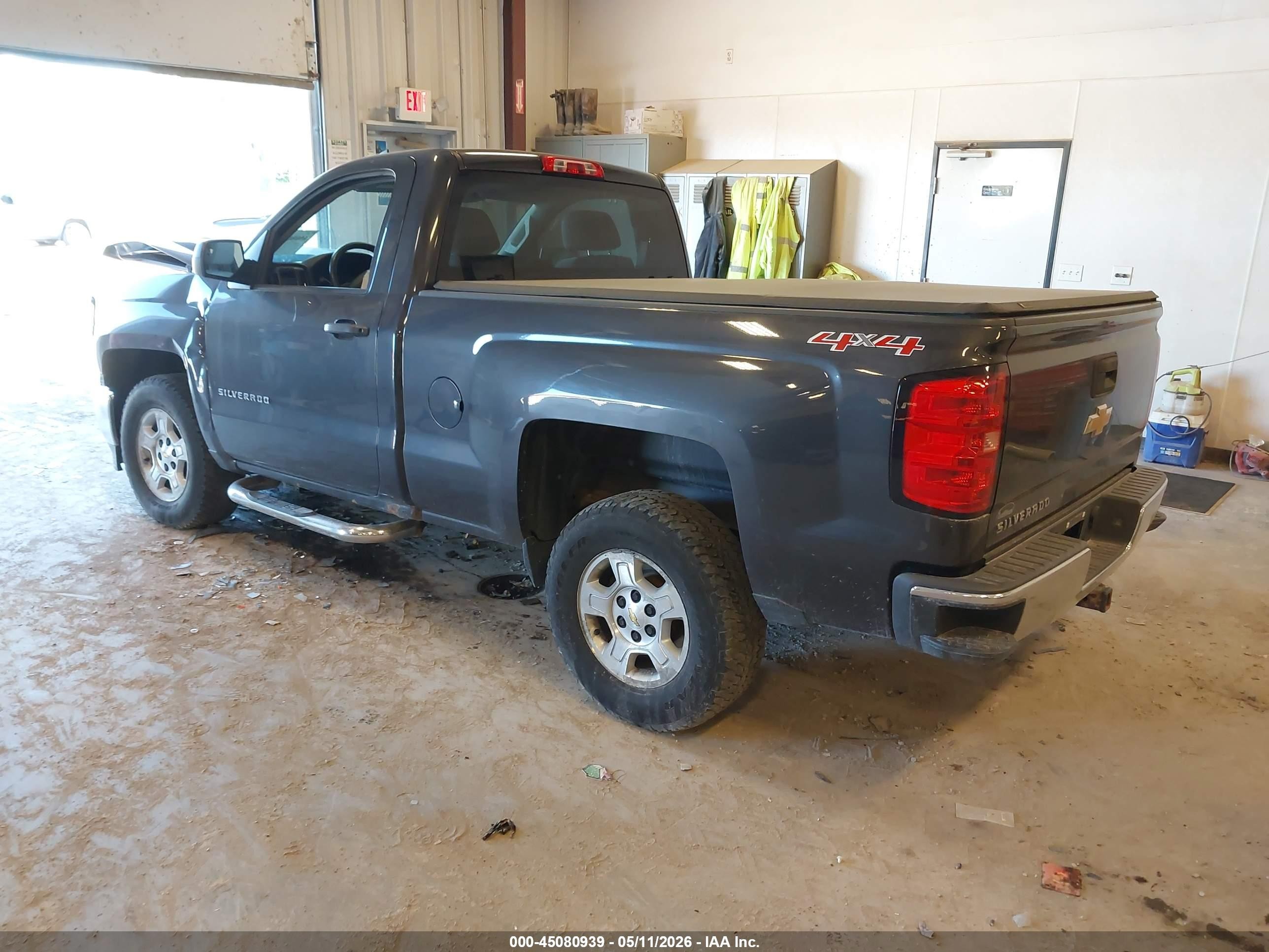 2014 Chevrolet Silverado 1500 Work Truck 2wt Gray vin: 1GCNKPEH5EZ336902