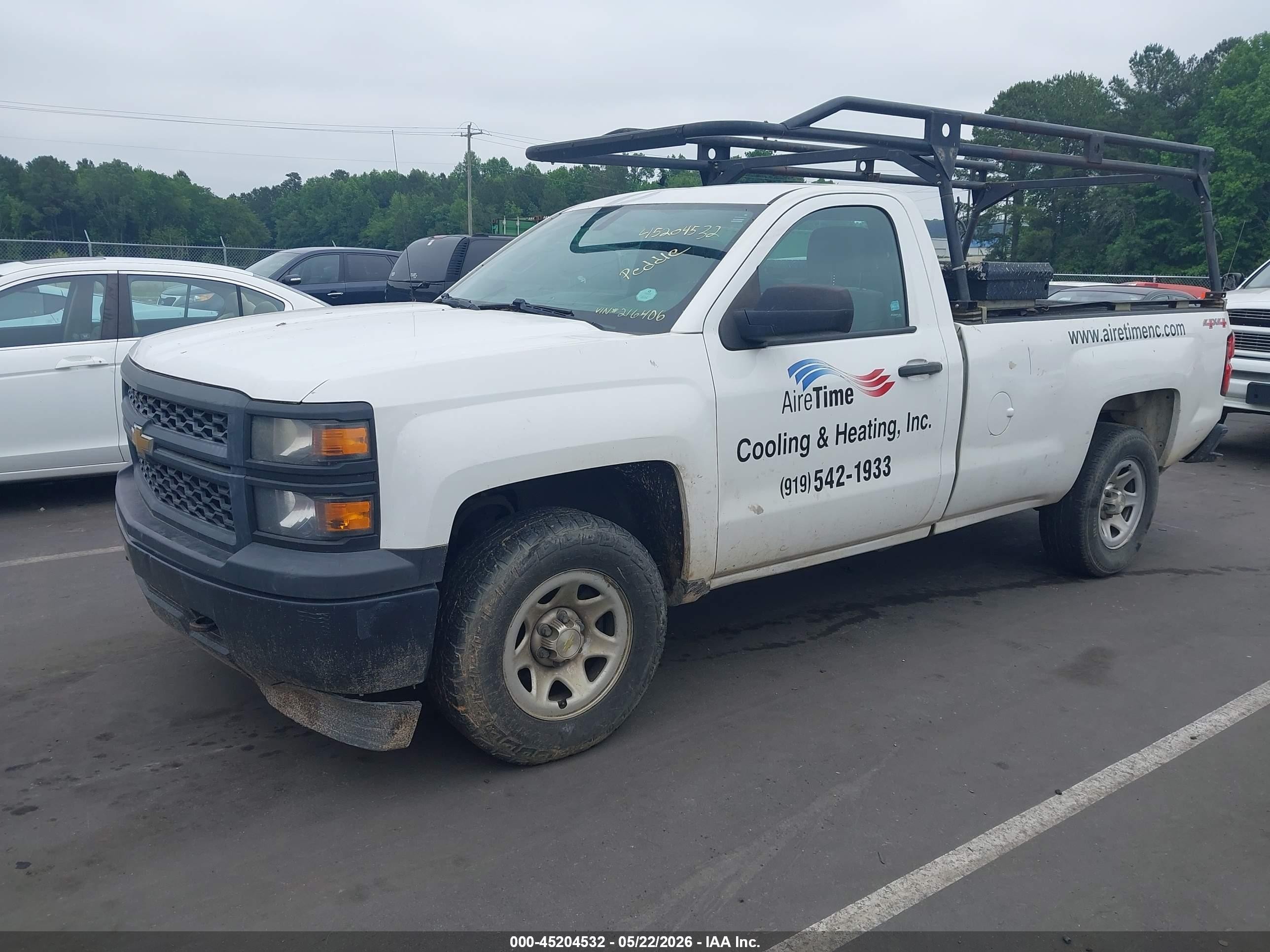2015 Chevrolet Silverado 1500 Wt Белый vin: 1GCNKPEH5FZ216406