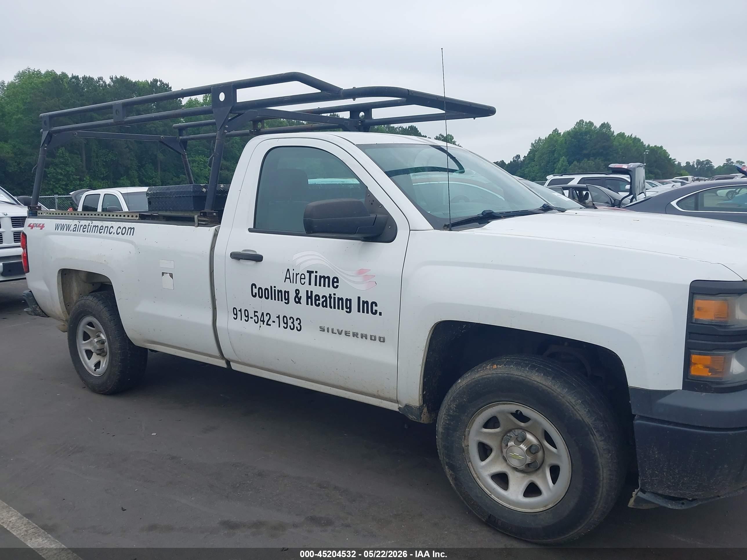2015 Chevrolet Silverado 1500 Wt Белый vin: 1GCNKPEH5FZ216406