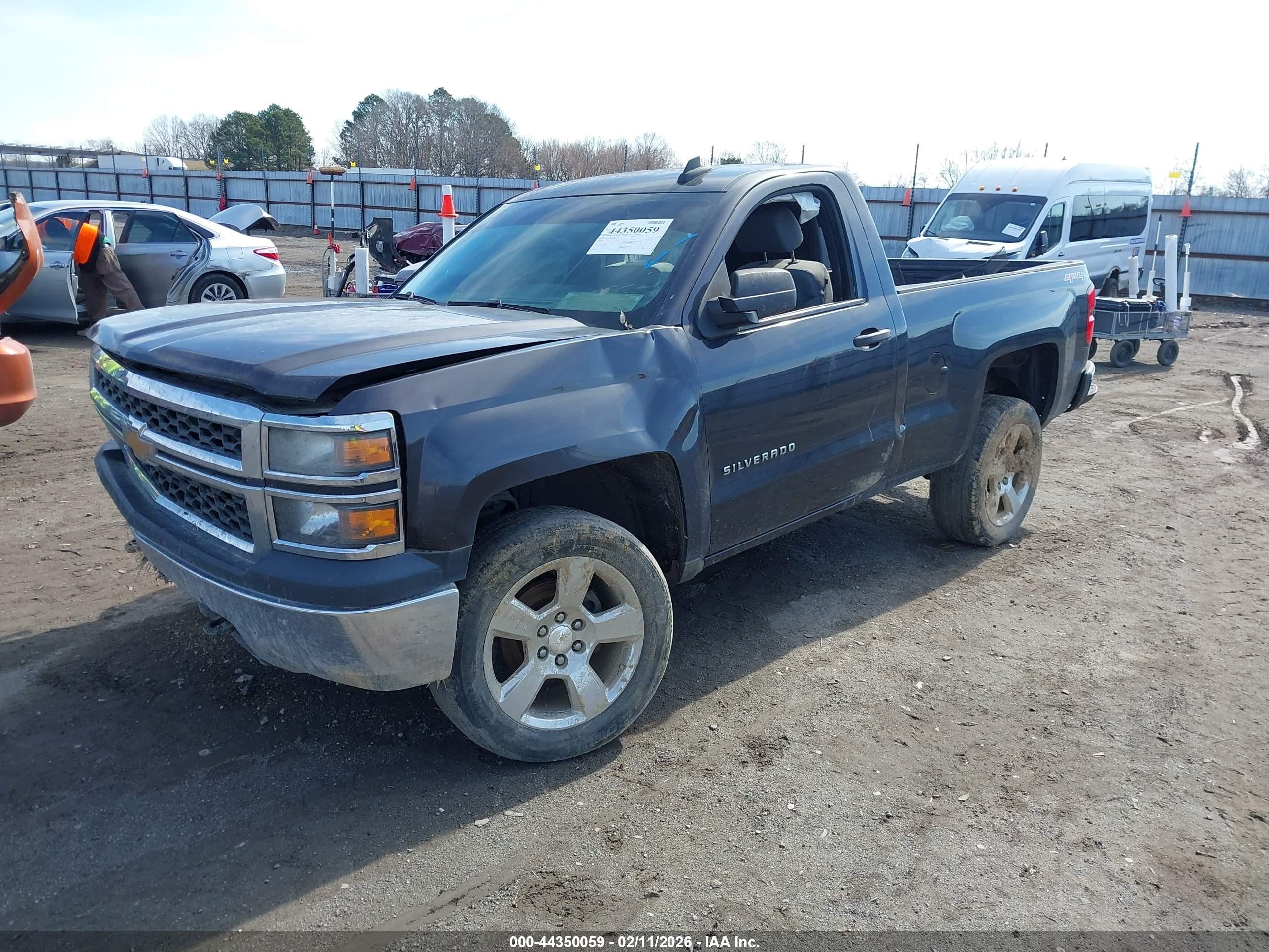 2015 Chevrolet Silverado 1500 Ls Gray vin: 1GCNKPEH5FZ245162