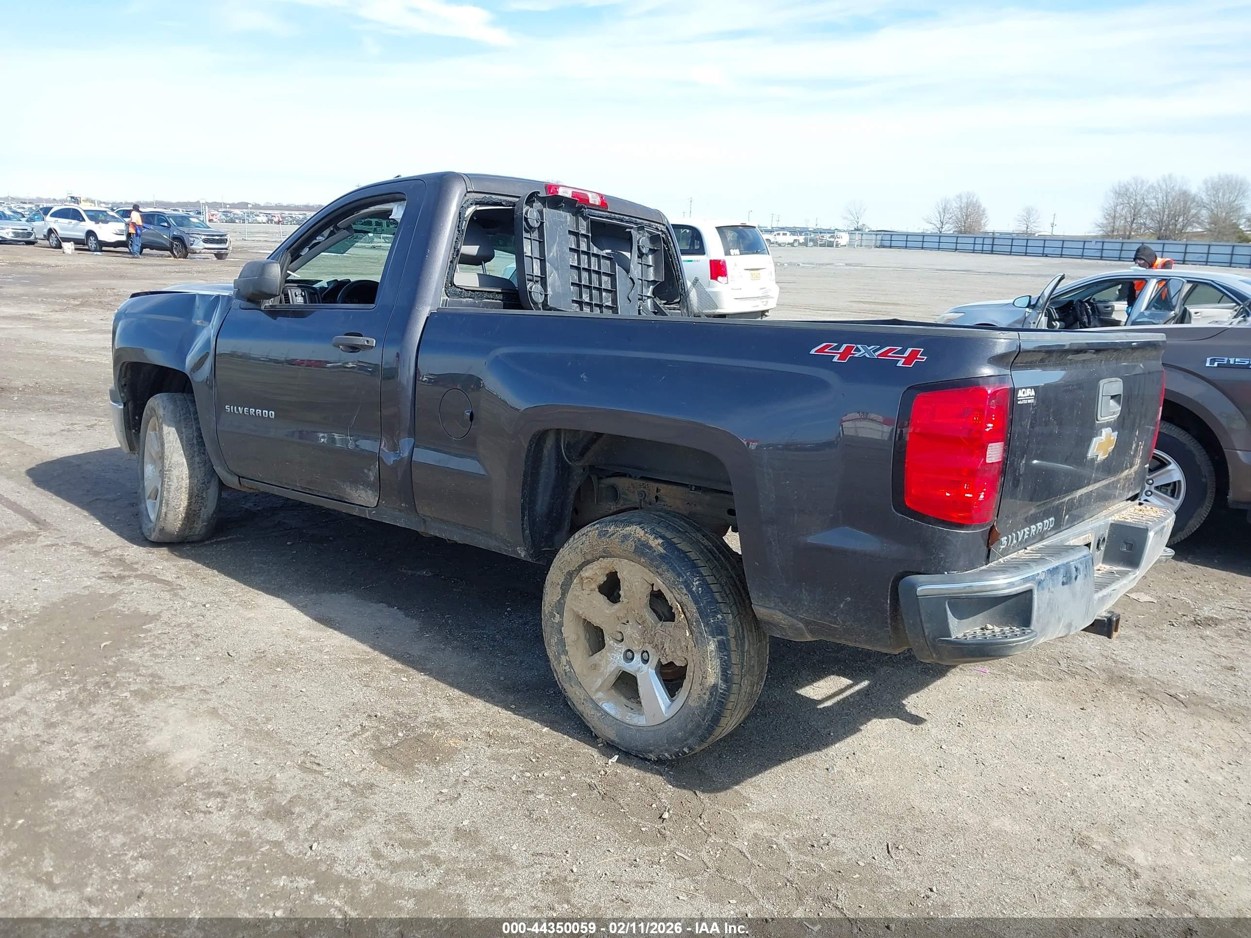 2015 Chevrolet Silverado 1500 Ls Gray vin: 1GCNKPEH5FZ245162