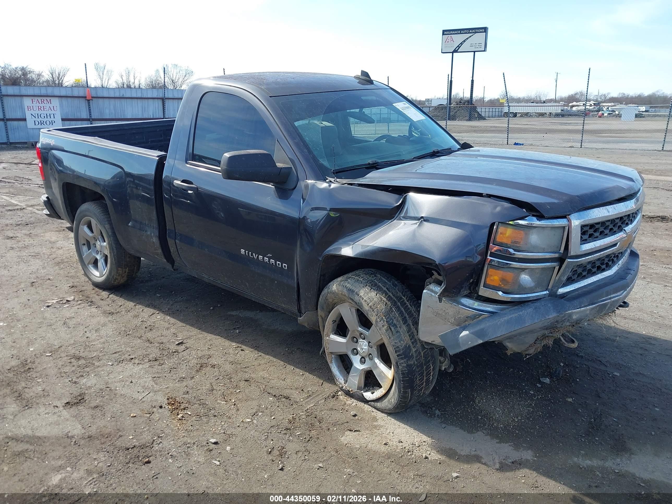 2015 Chevrolet Silverado 1500 Ls Gray vin: 1GCNKPEH5FZ245162