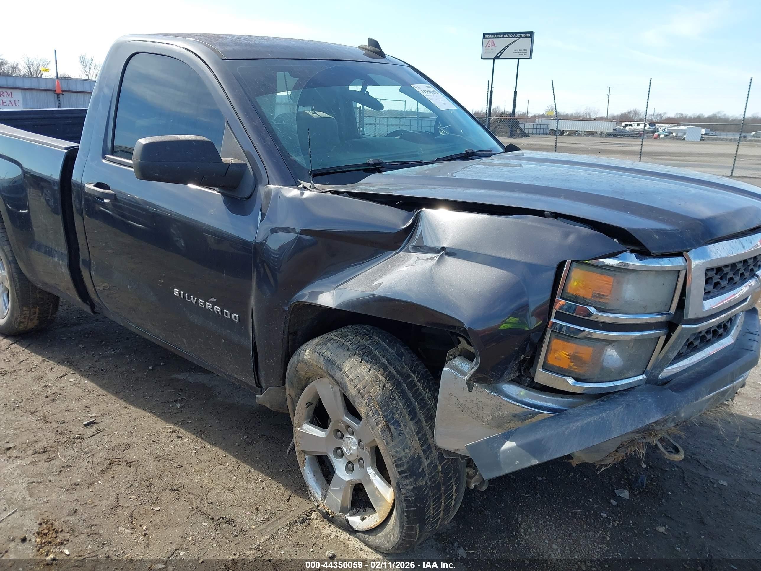 2015 Chevrolet Silverado 1500 Ls Gray vin: 1GCNKPEH5FZ245162