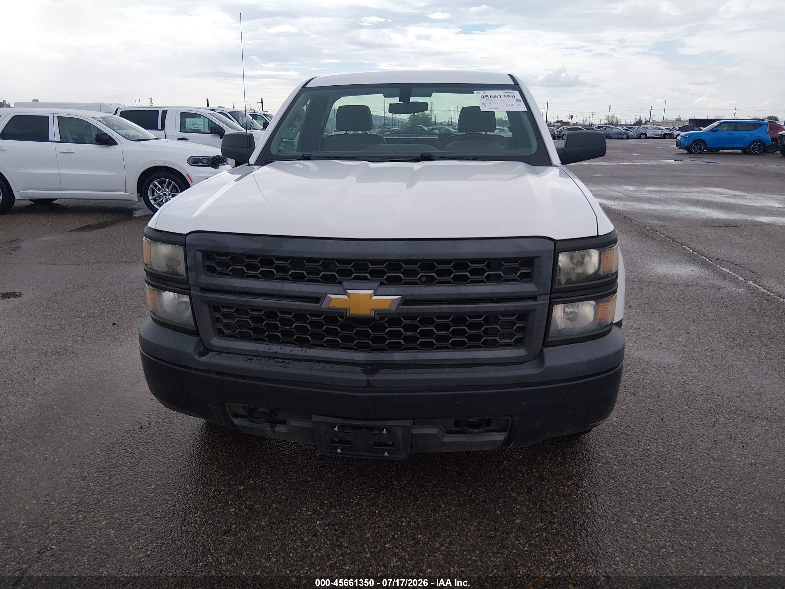2015 Chevrolet Silverado 1500 Work Truck White vin: 1GCNKPEH5FZ342376
