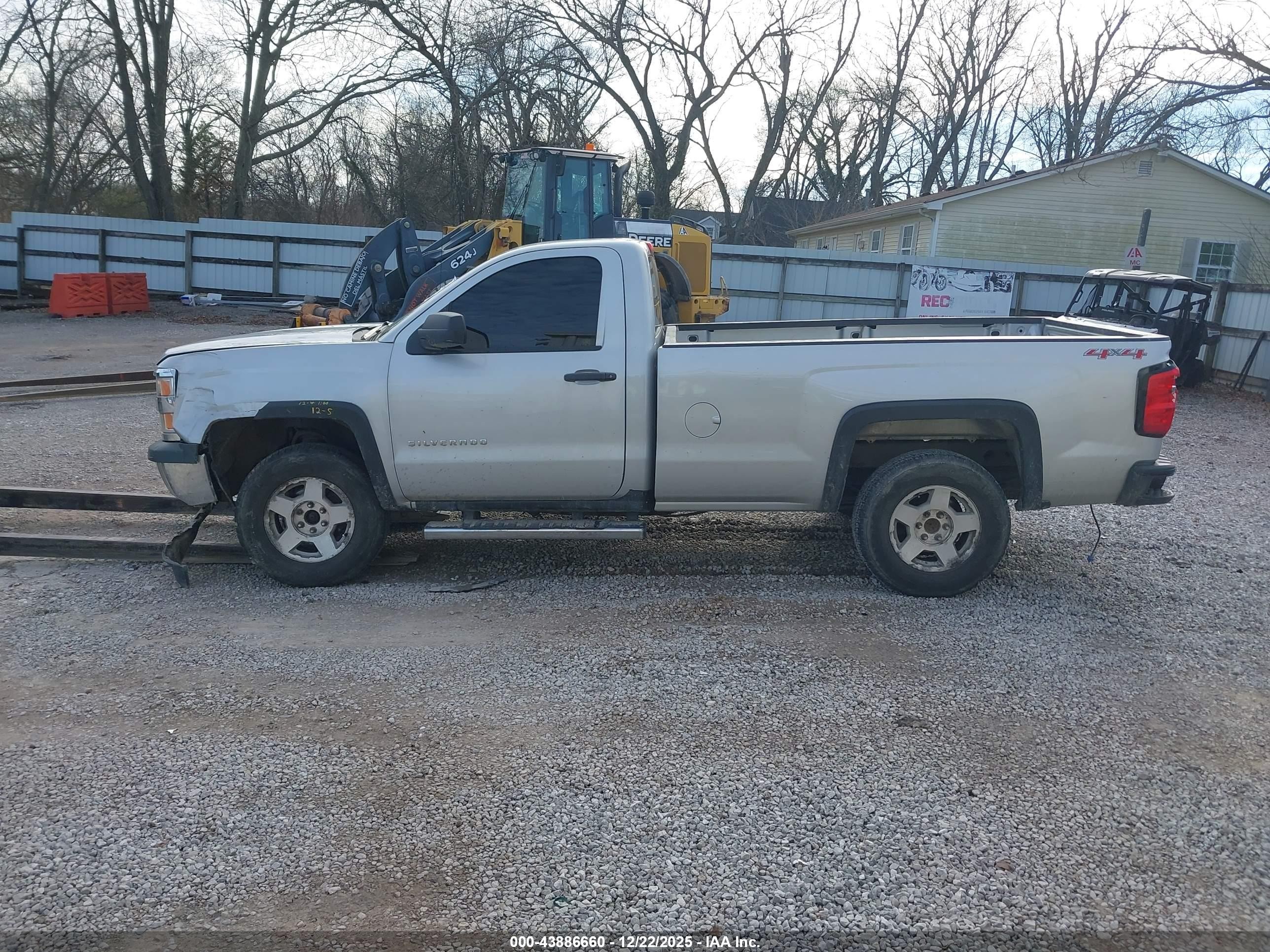 2015 Chevrolet Silverado 1500 Wt Silver vin: 1GCNKPEH6FZ408868