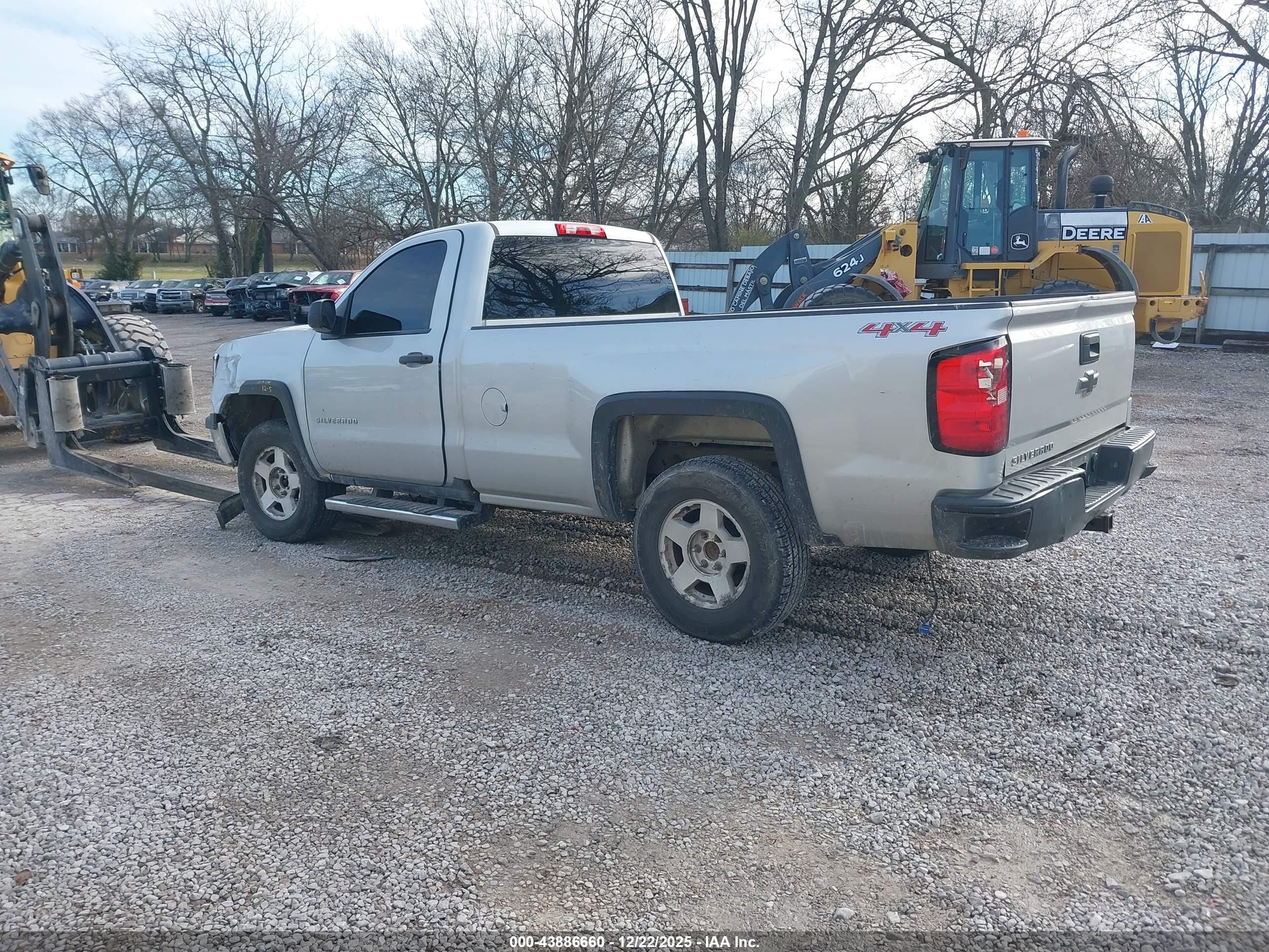 2015 Chevrolet Silverado 1500 Wt Silver vin: 1GCNKPEH6FZ408868