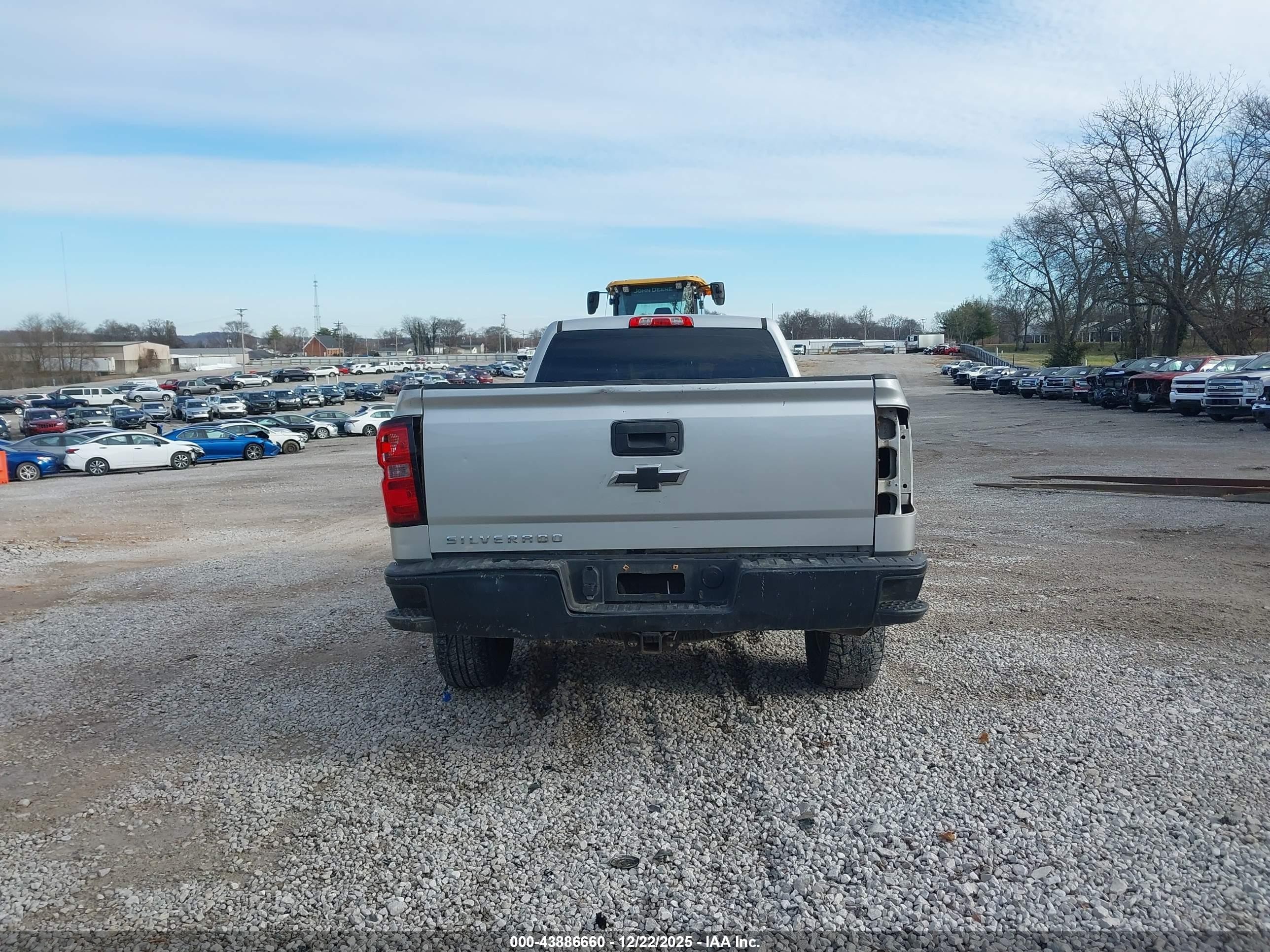 2015 Chevrolet Silverado 1500 Wt Silver vin: 1GCNKPEH6FZ408868